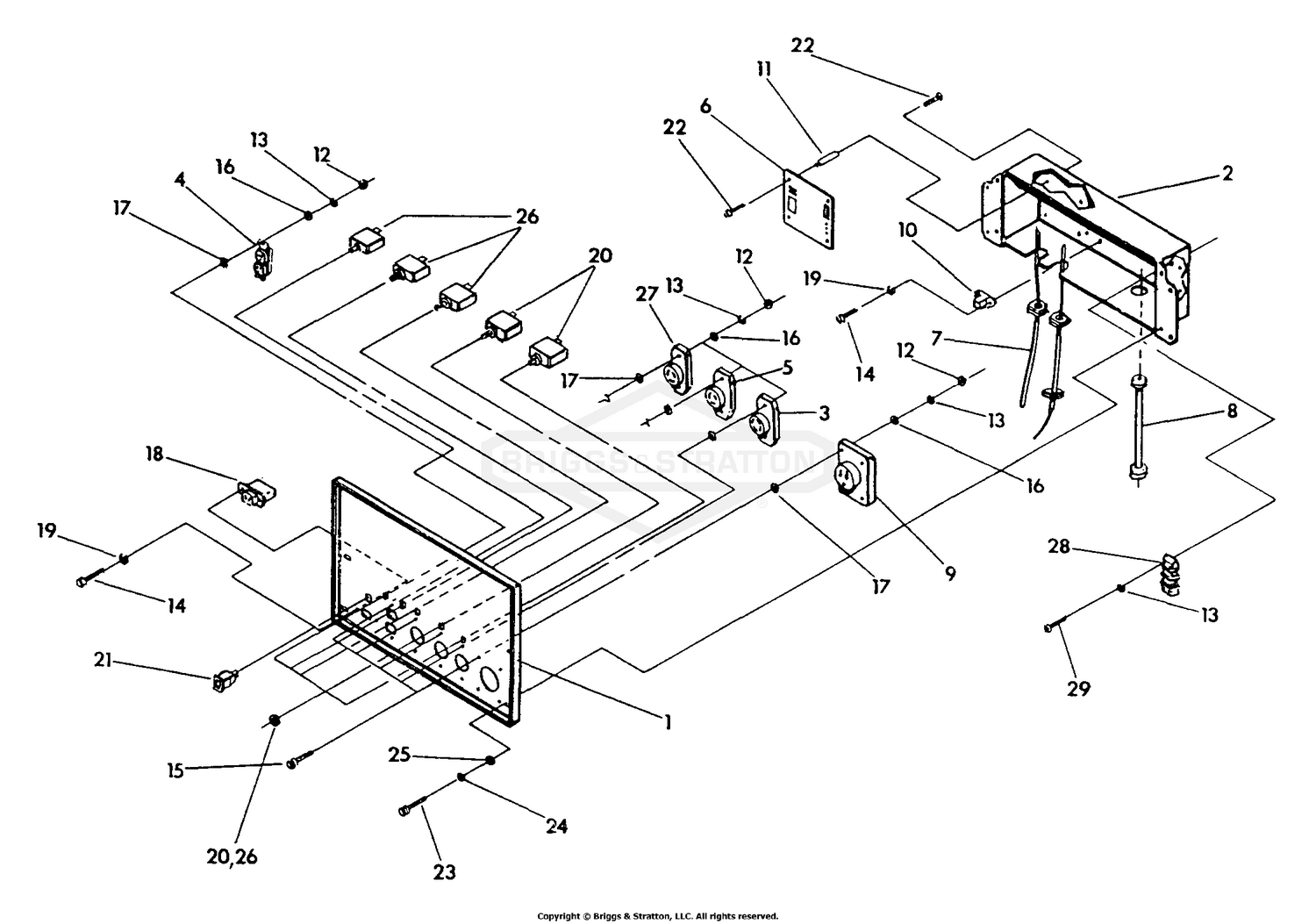 Control Panel Drawing No. 92358