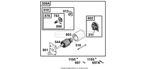 人間　NI K KE Briggs & Stratton Engines 136212-0016-01 Engine OEM