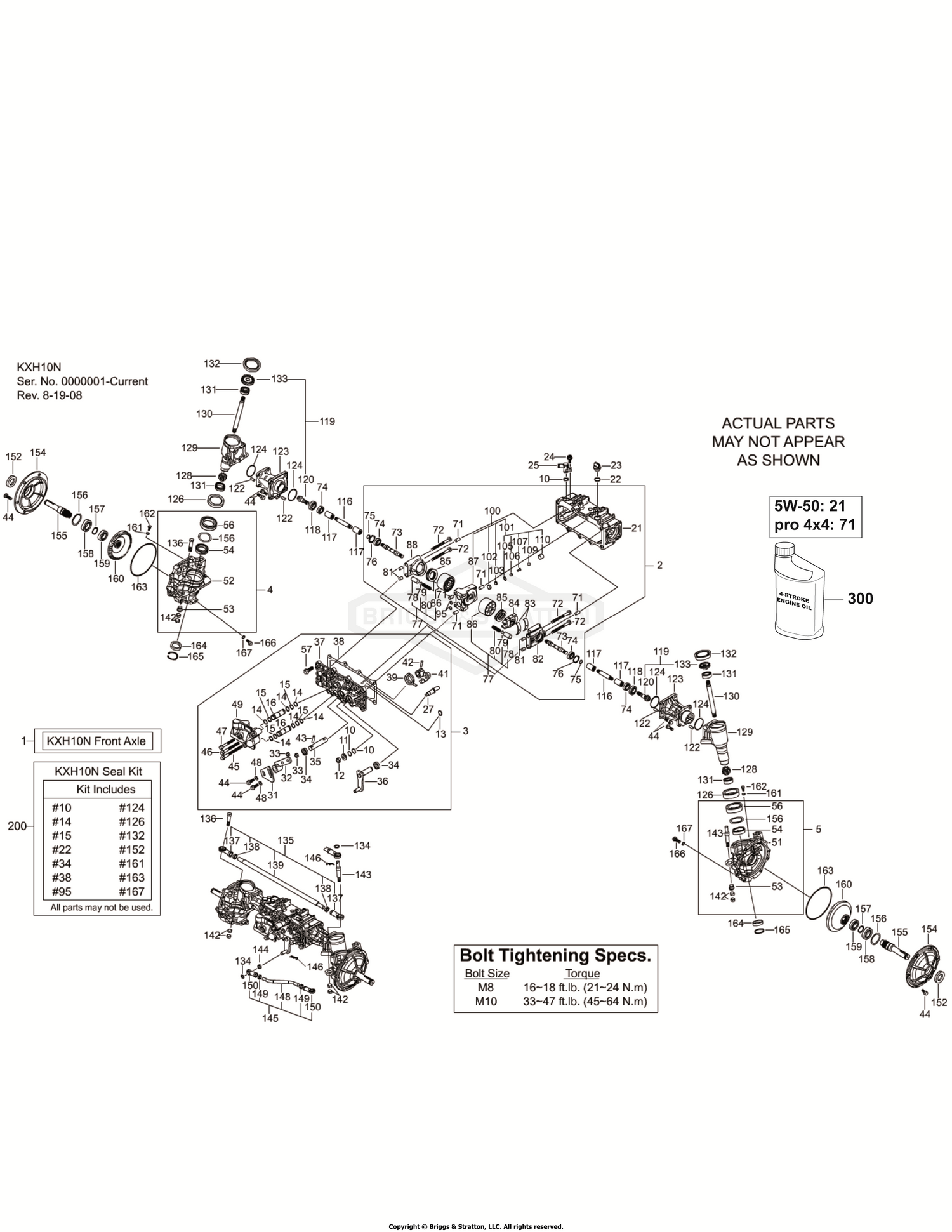 Kanzaki Front Axle Group
