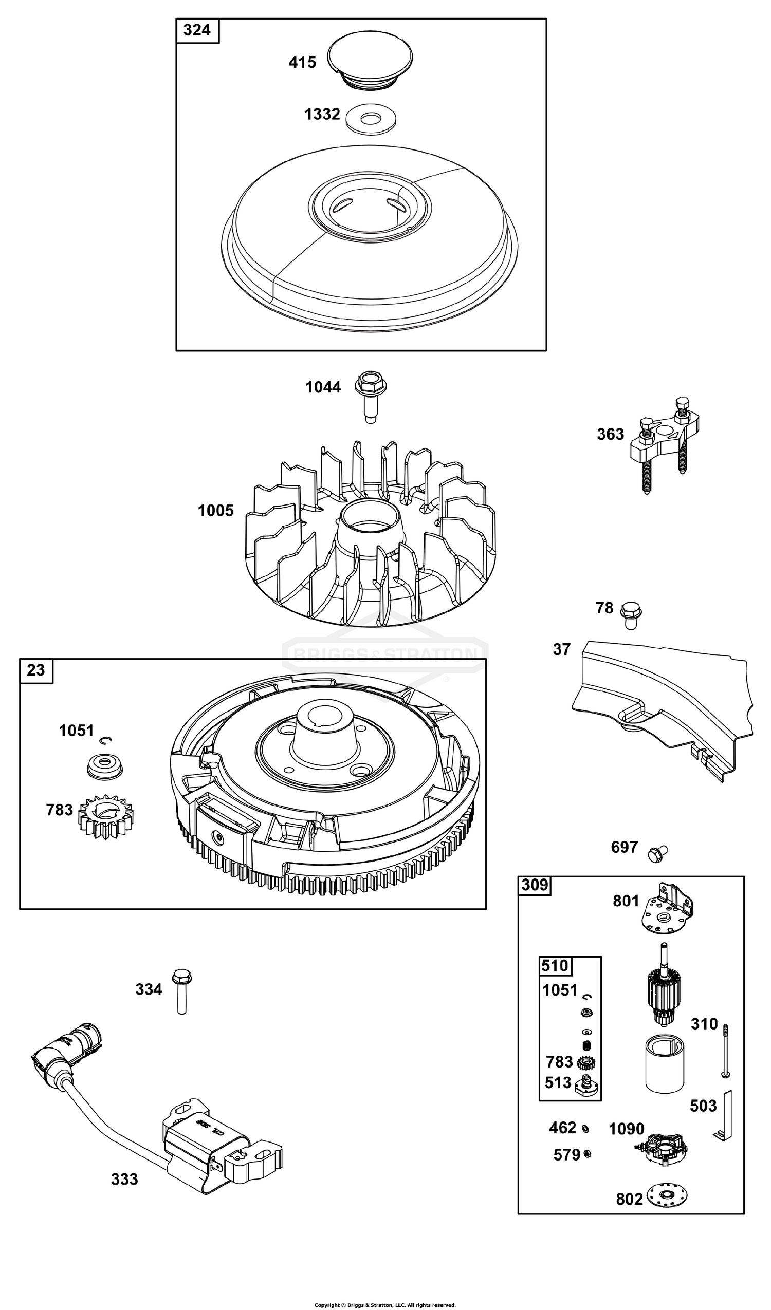 Flywheel/Ignition/Starter Group
