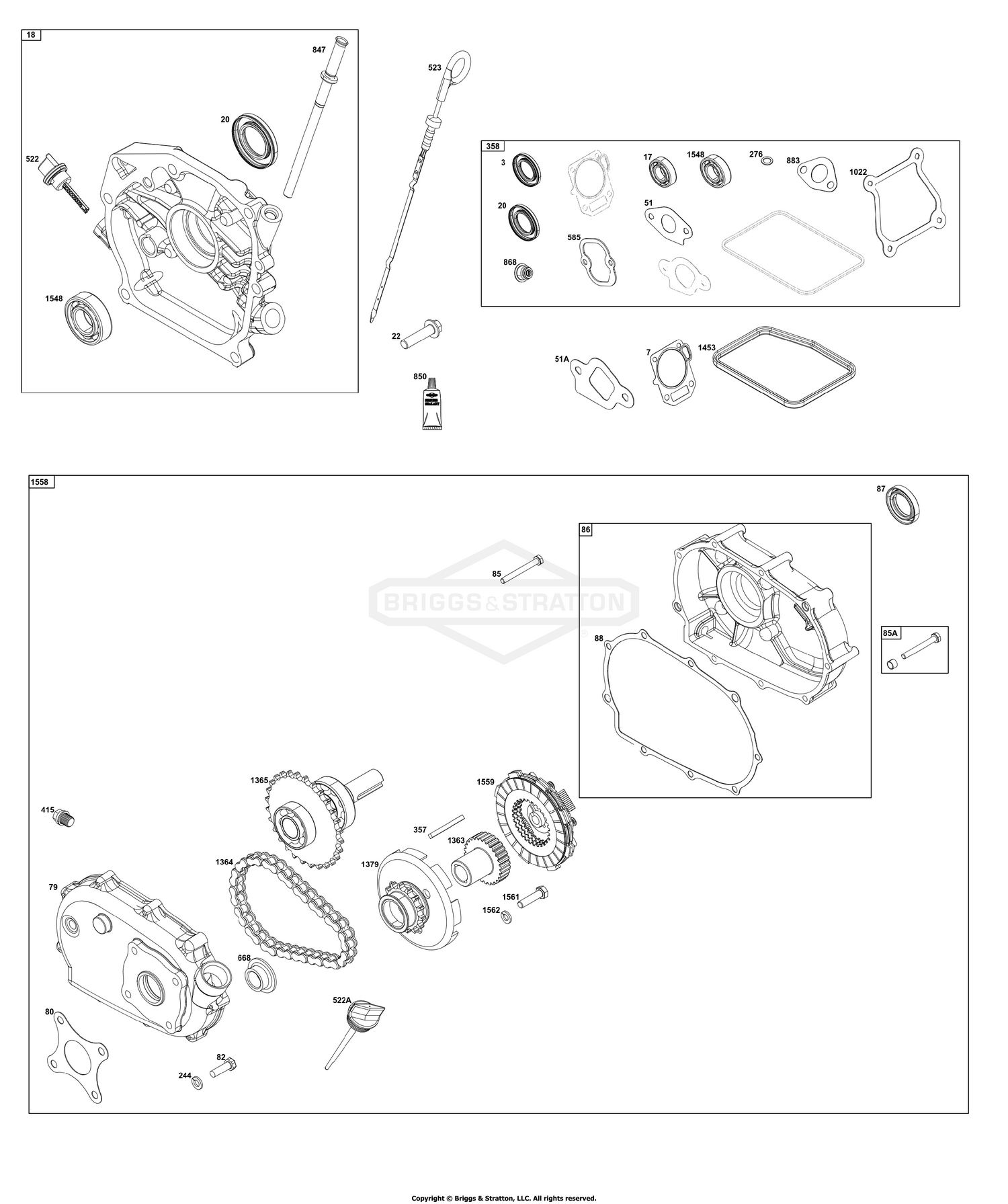 Crankcase Cover/Sump Group