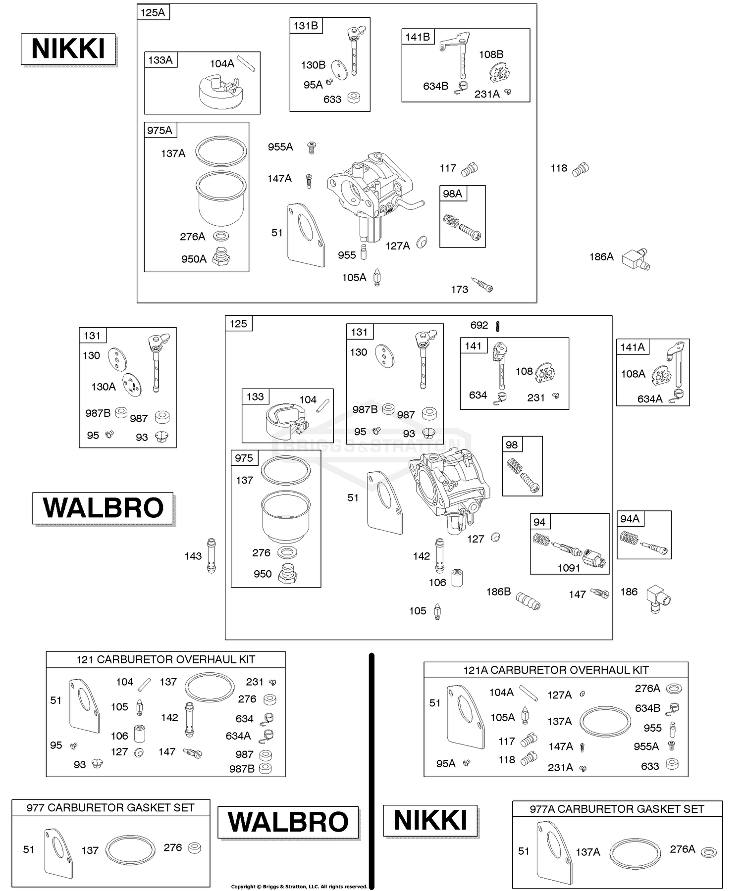 Nikki Carburetor Diagrams