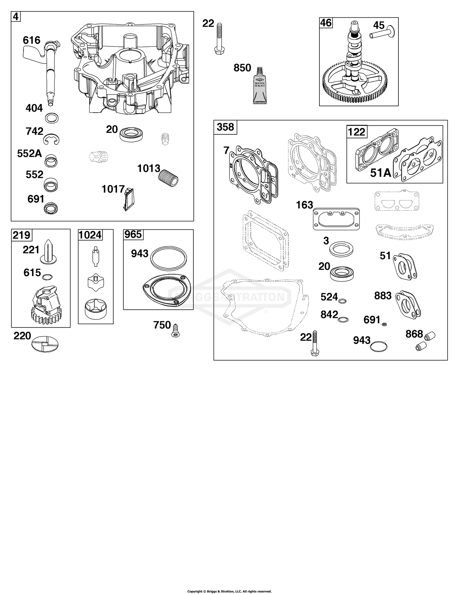 Crankcase Cover/Sump Group