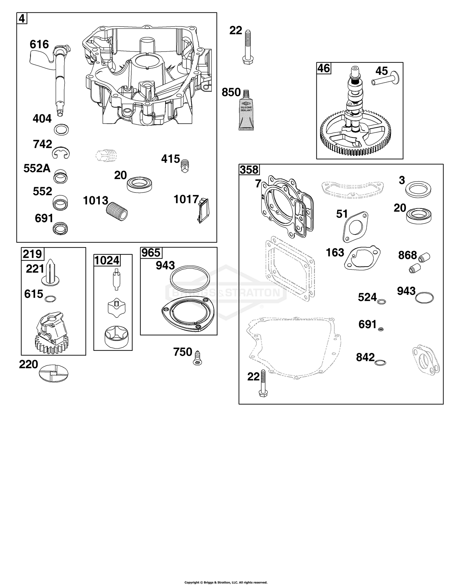 Crankcase Cover/Sump Group
