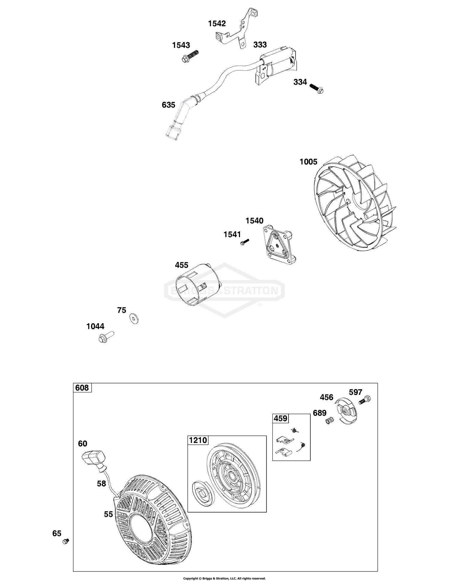 Flywheel, Ignition, Starter Group