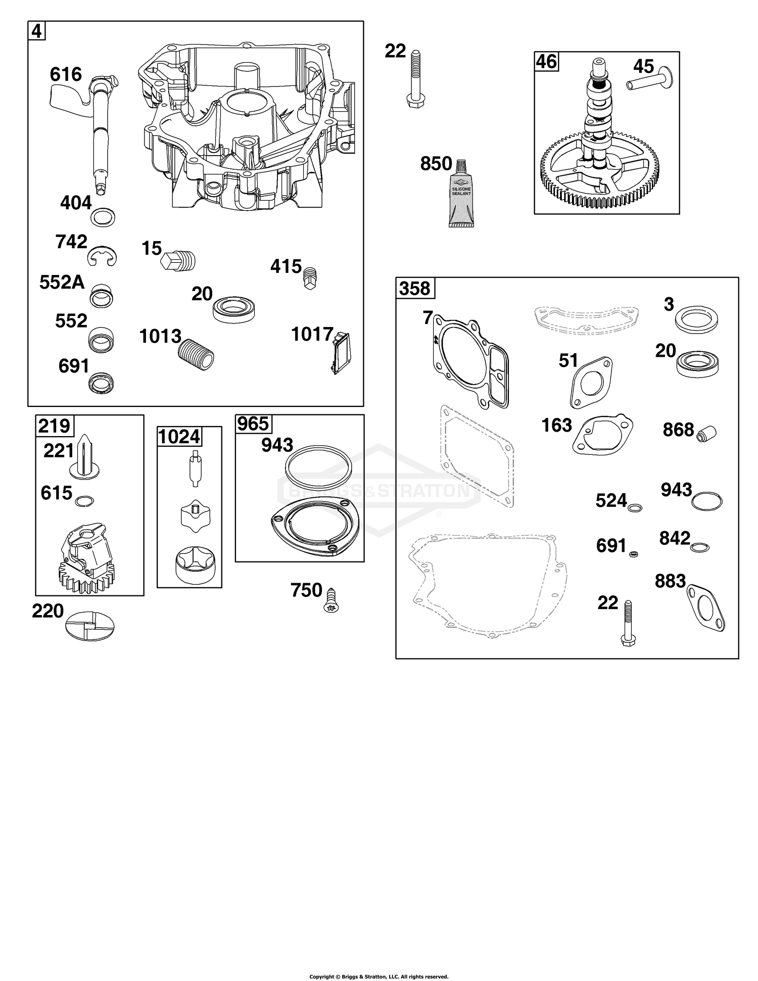 Crankcase Cover/Sump Group