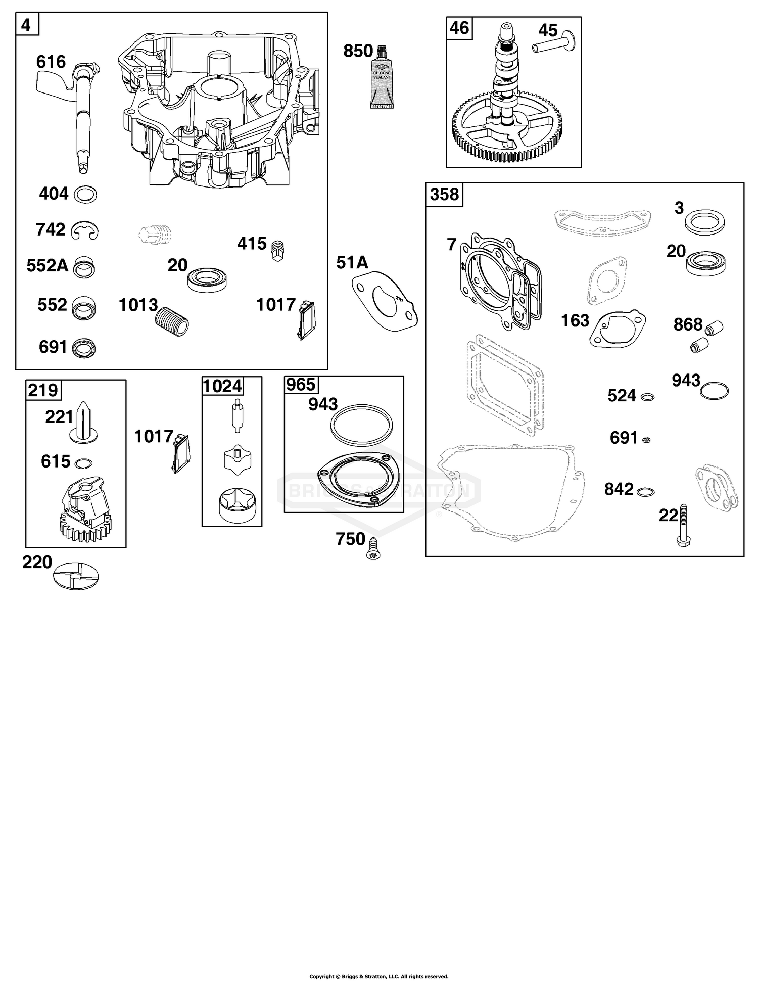 Crankcase Cover/Sump Group