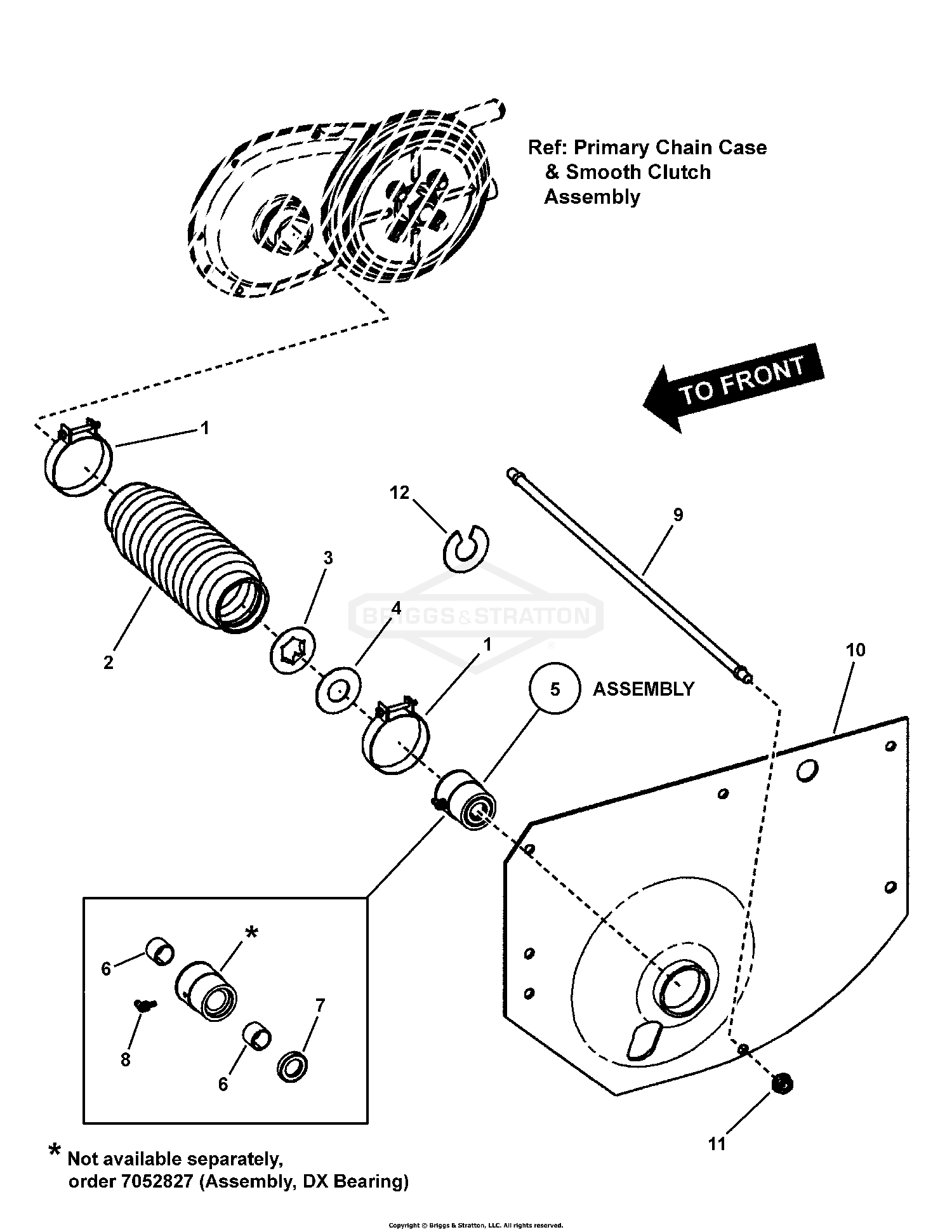 LEFT HAND FENDER & BEARING