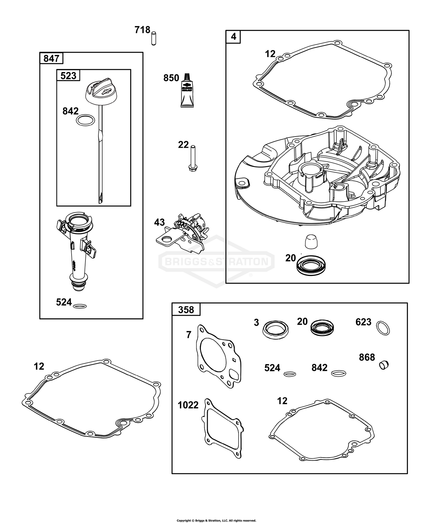 Crankcase Cover/Sump and Lubrication Group