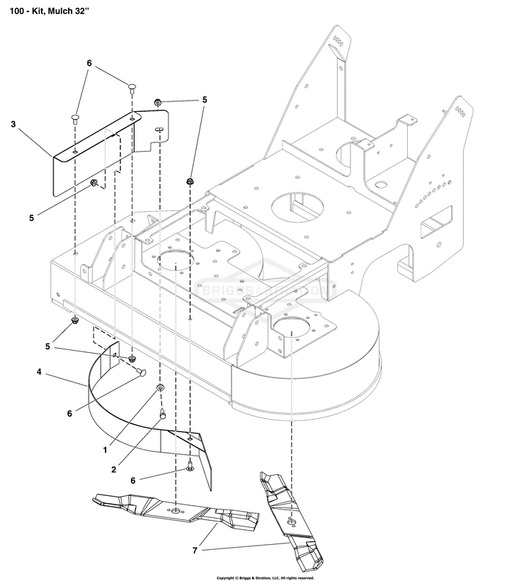 Ferris 5601157 Mulch Kit for W15 Walk Behind w/ 32" Deck Attachment