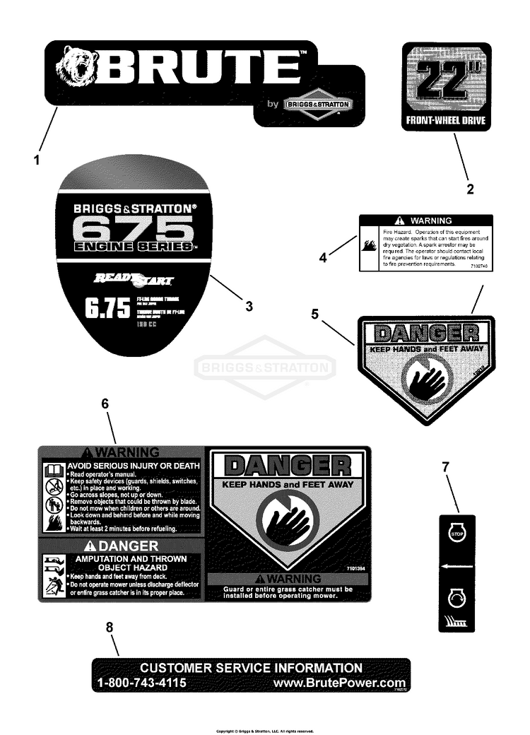 7800583 Murray BTXP22675HW 22