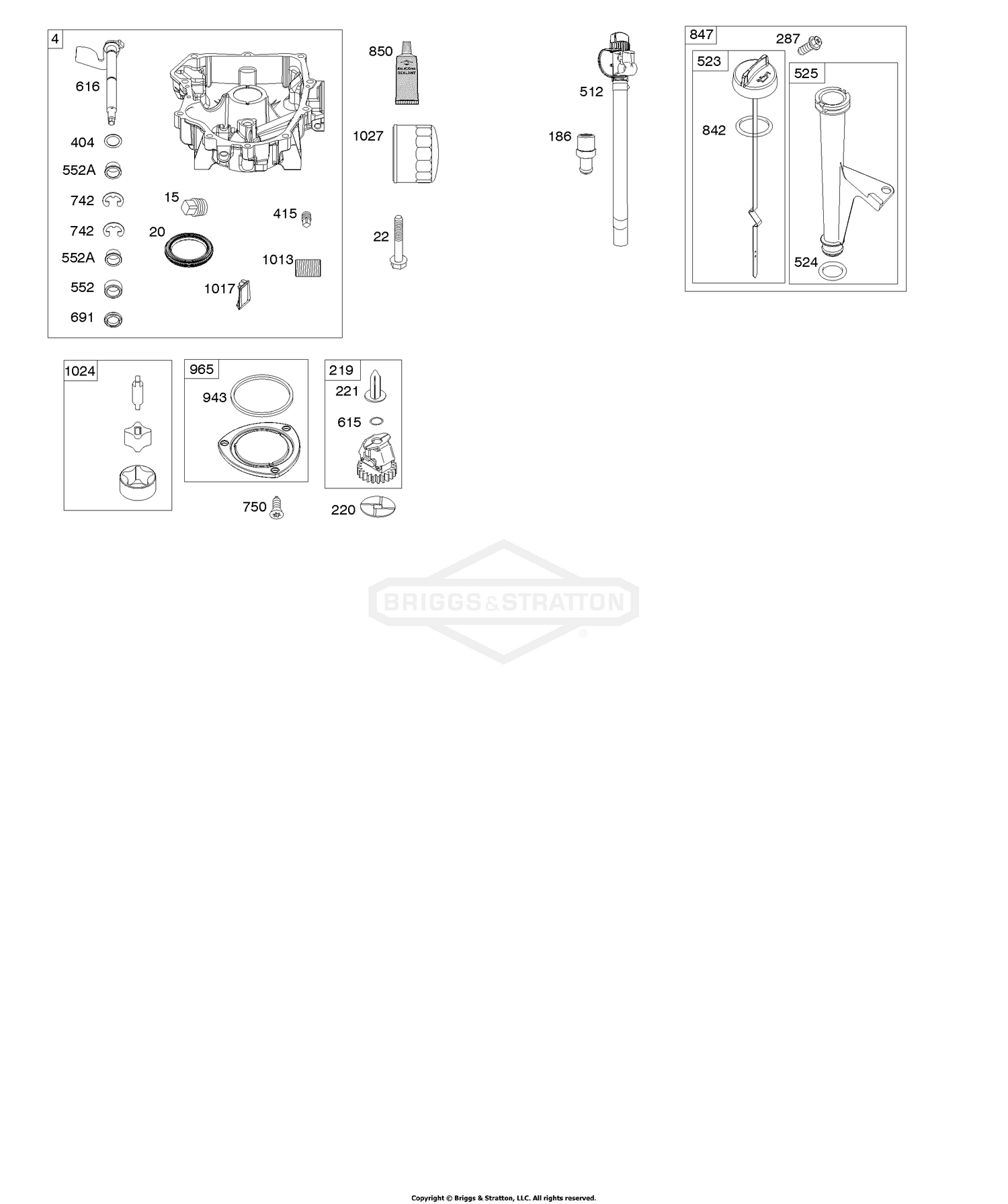 Engine Sump, Oil Pump, Dipstick/Tube Assembly