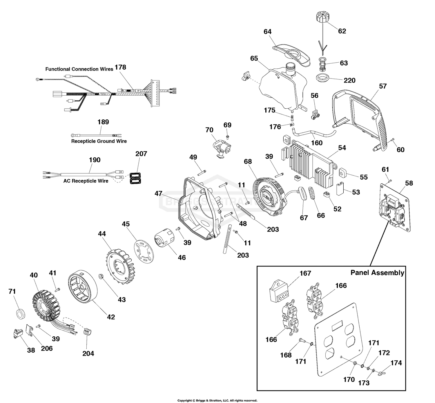 Alternator & Control Panel (80015945)