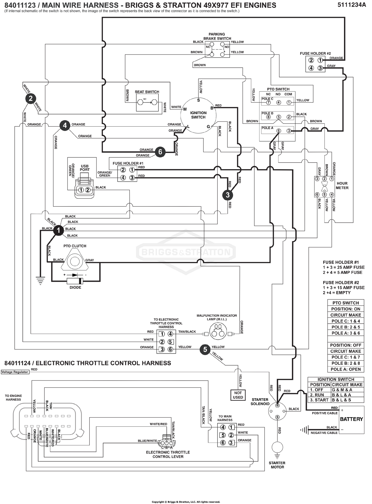 Electrical Schematic - PTO Clutch Circuit
