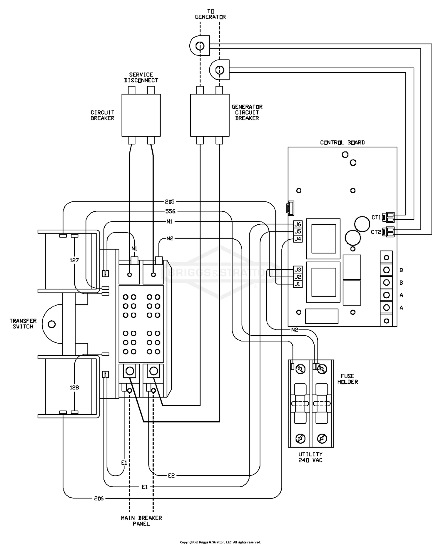 Briggs Amp Stratton Power Products Del gec 0 12 000 Watt Home Generator System With 0 Amp Ats Ge Wiring Diagram Transfer Switch