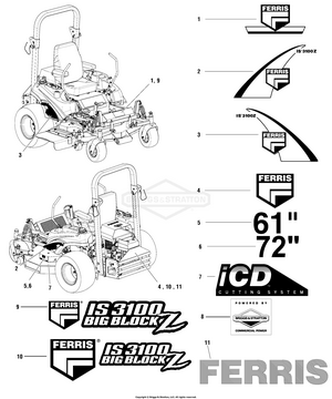 Ferris 5900873 - IS3100Z Series w/ ROPS (IS3100ZKAV37SS 16CC) Zero-Turn ...