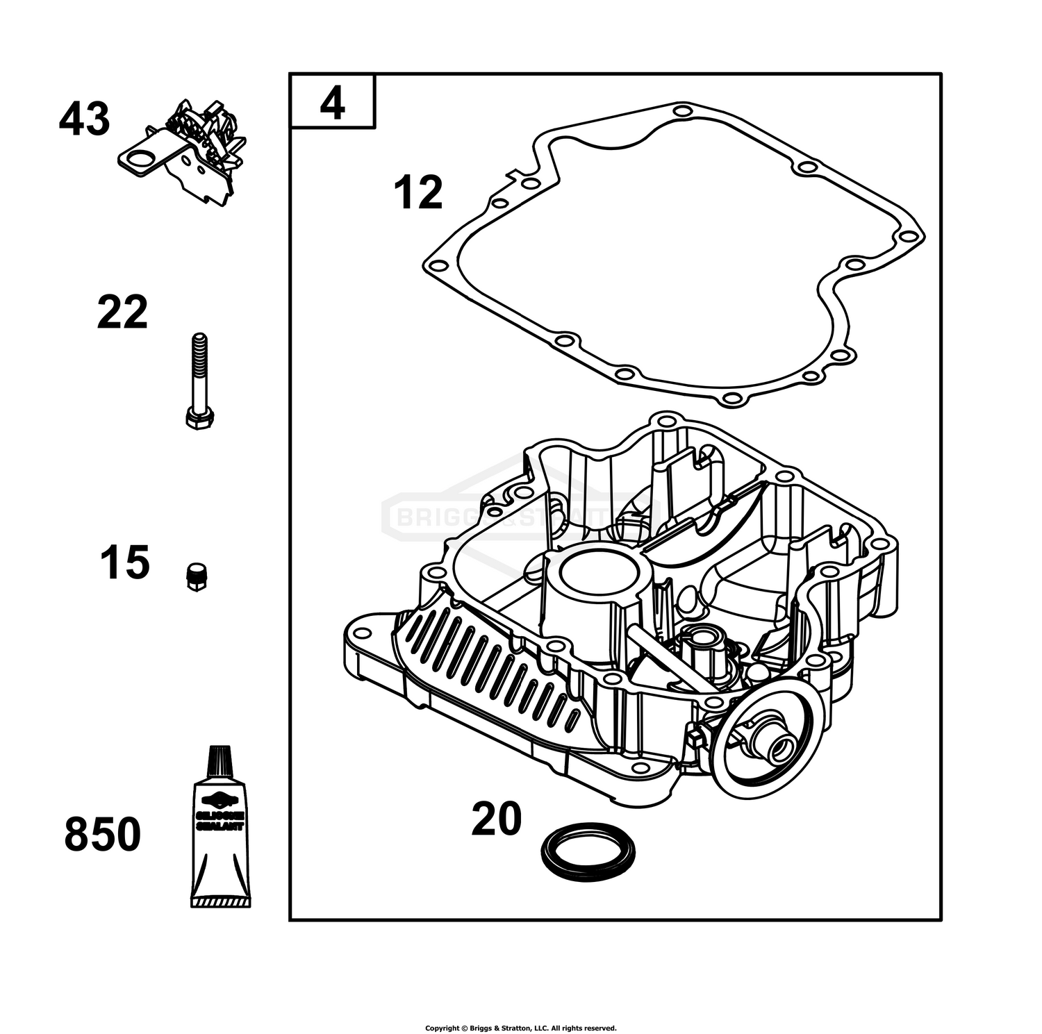 Crankcase Cover/Sump Group
