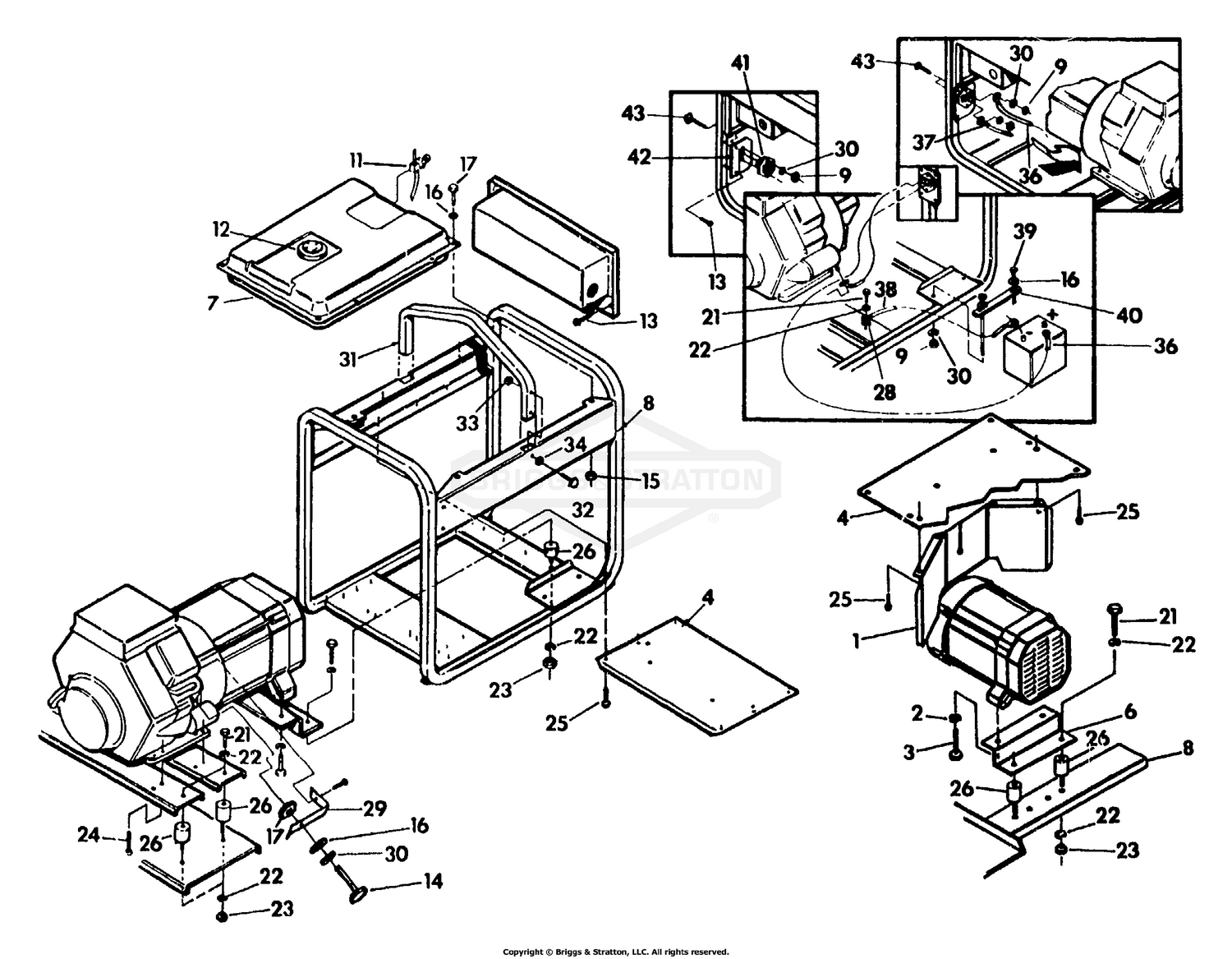 Replacement Parts For Generator Cradle