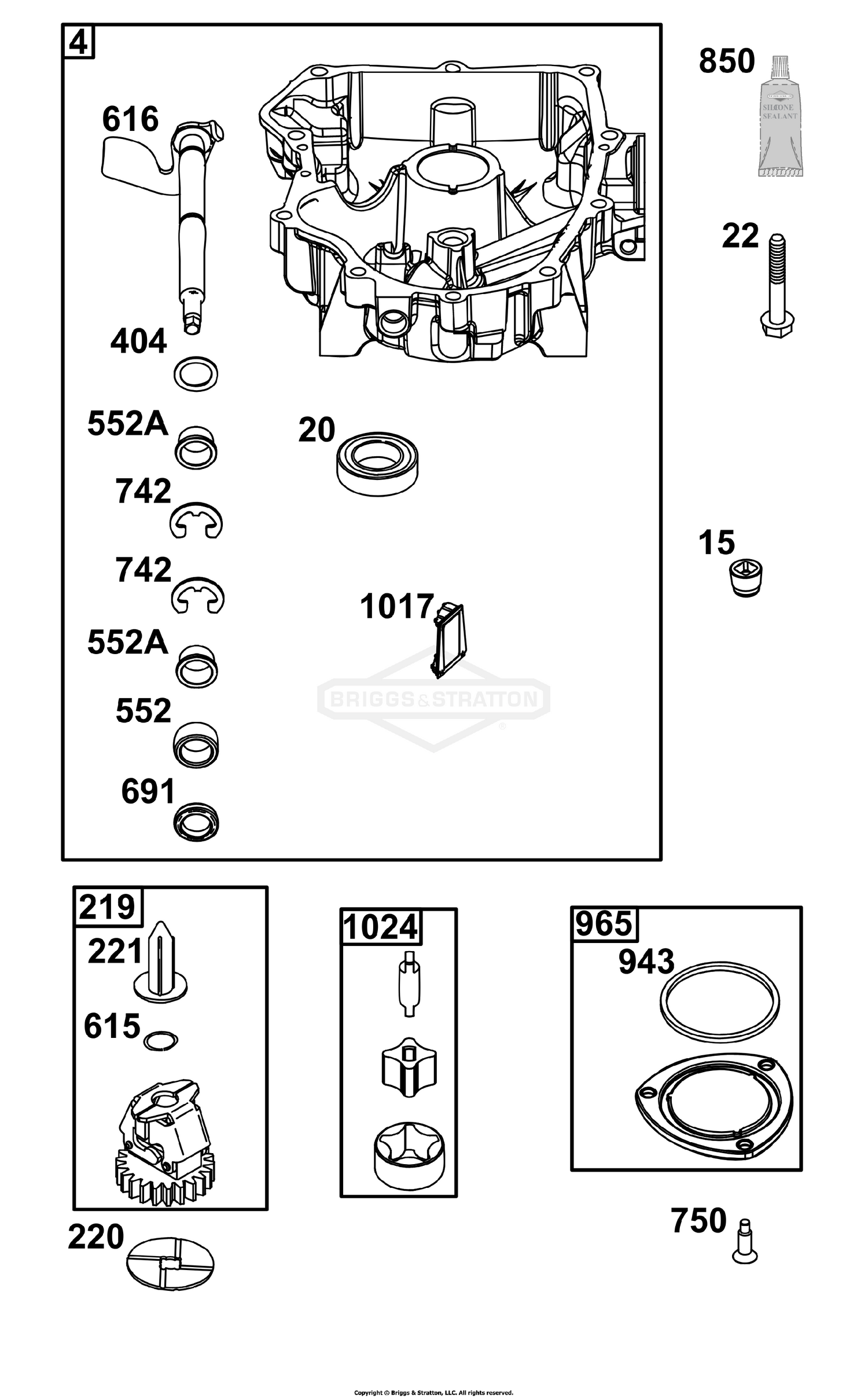 Crankcase Cover/Sump Group
