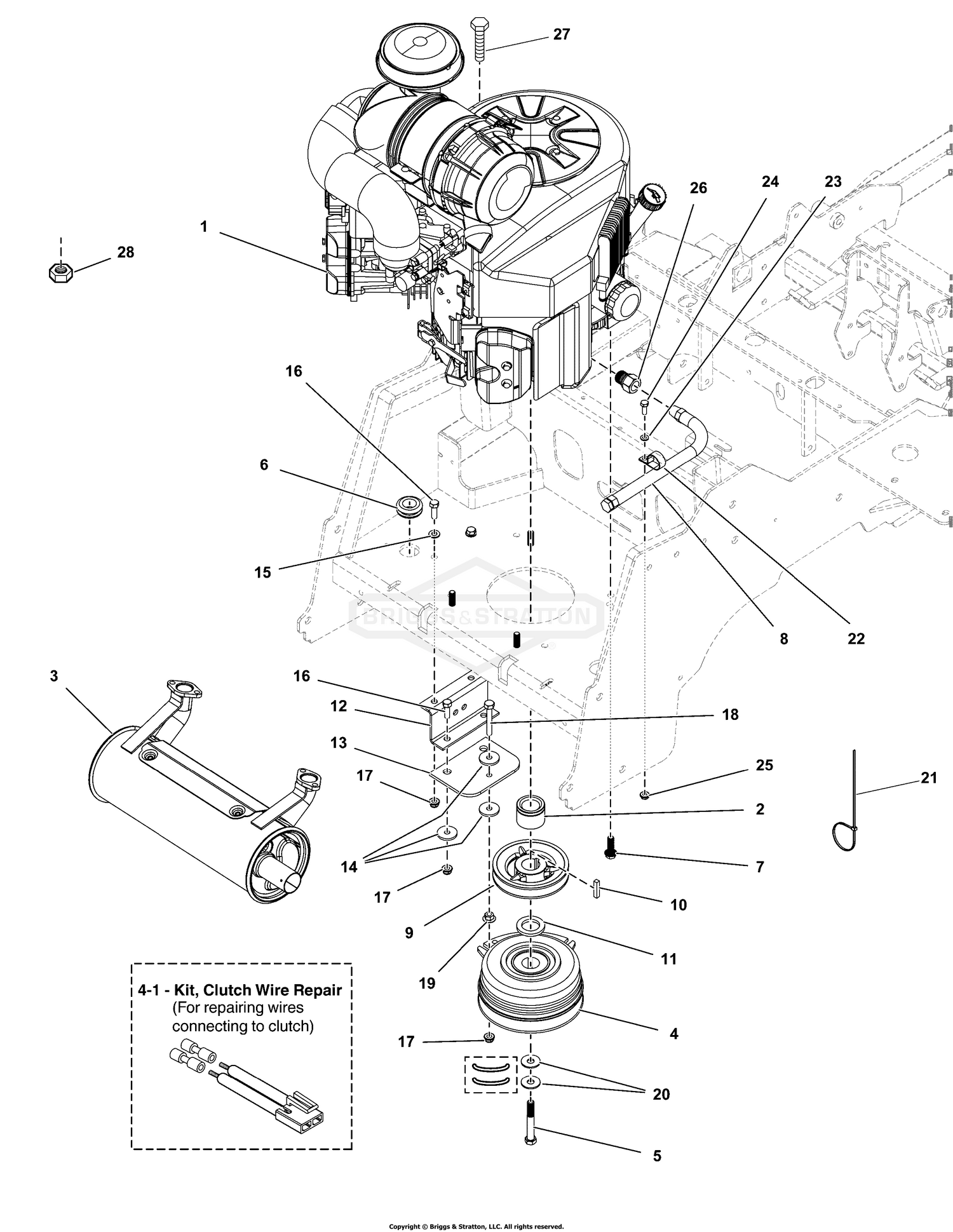 Engine and PTO Group - Kawasaki FX801V