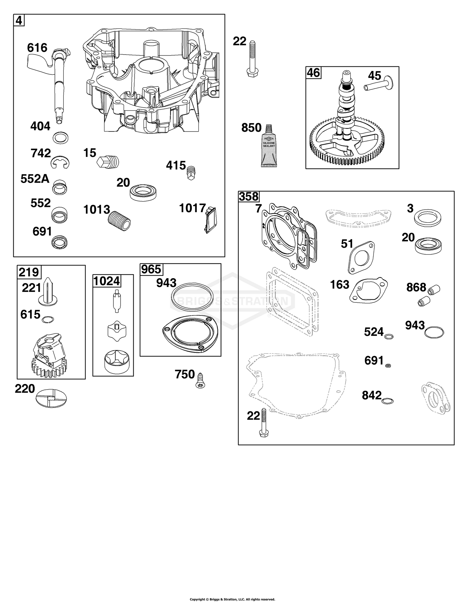 Crankcase Cover/Sump Group