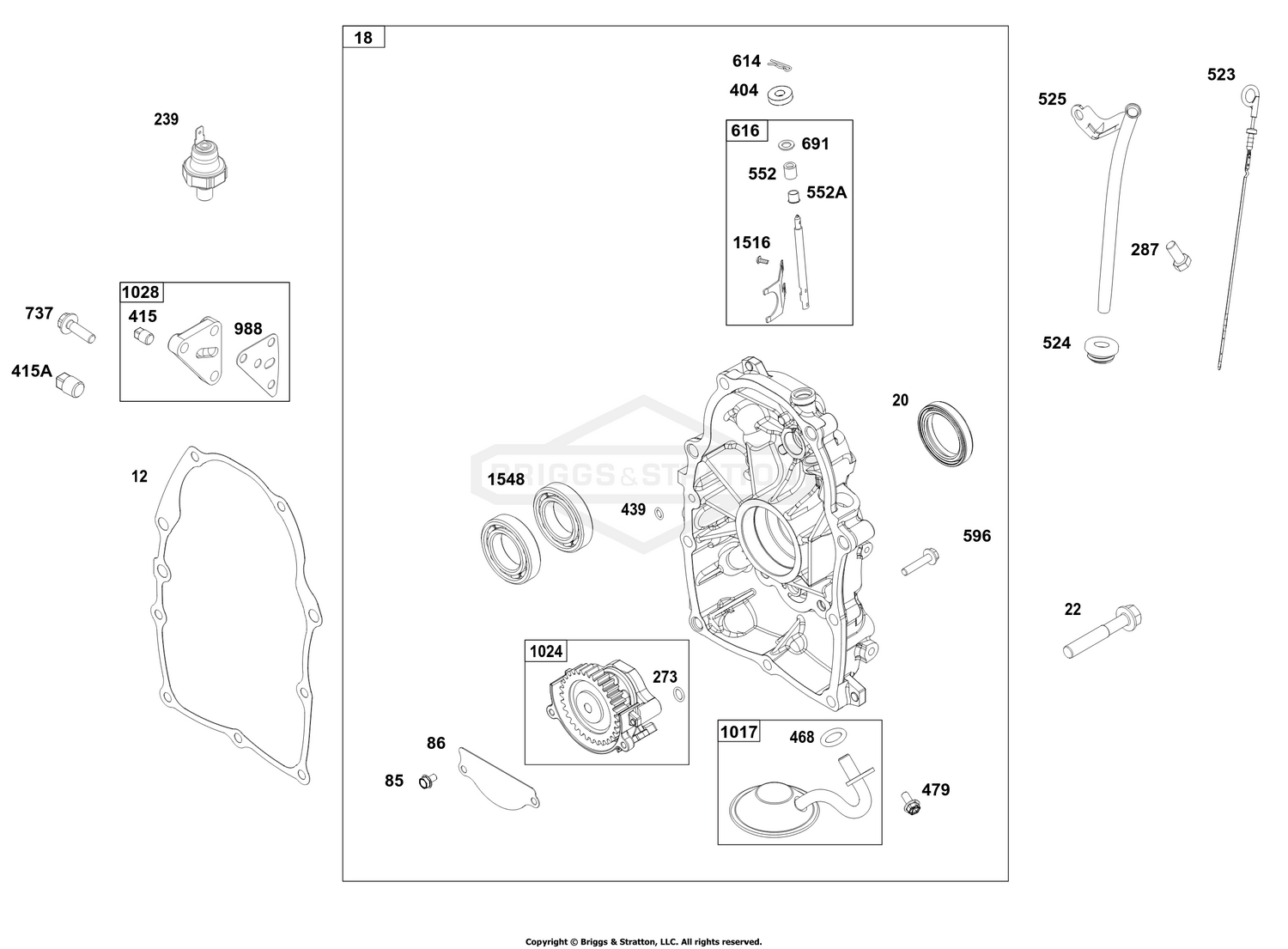 Crankcase Cover and Lubrication Group
