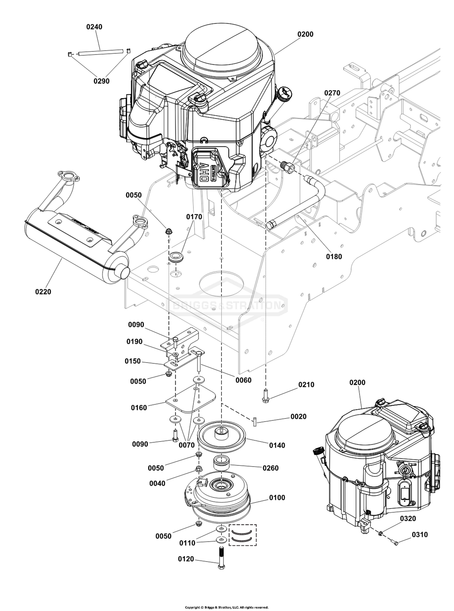 Engine & PTO Group - Kawasaki FS600V