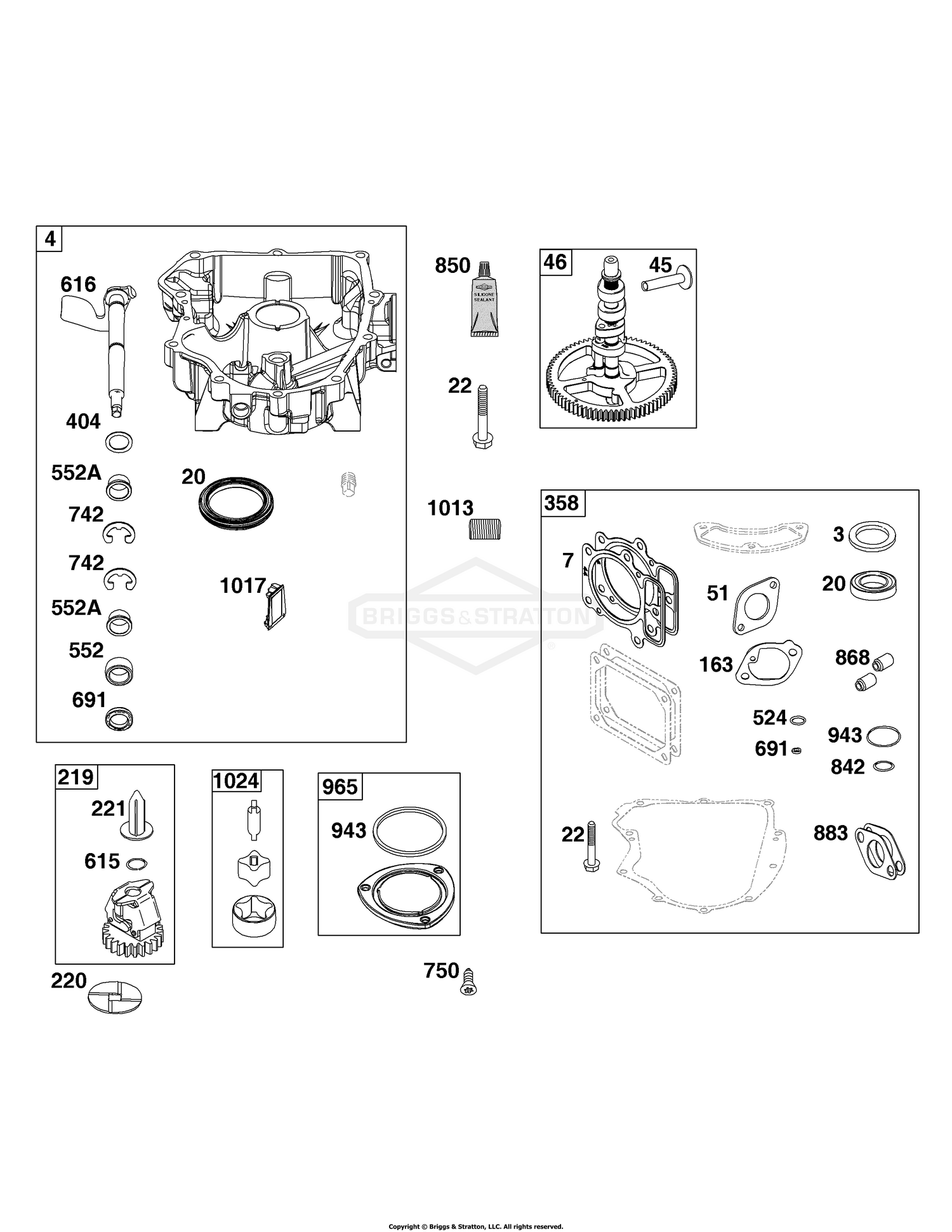 Crankcase Cover/Sump Group