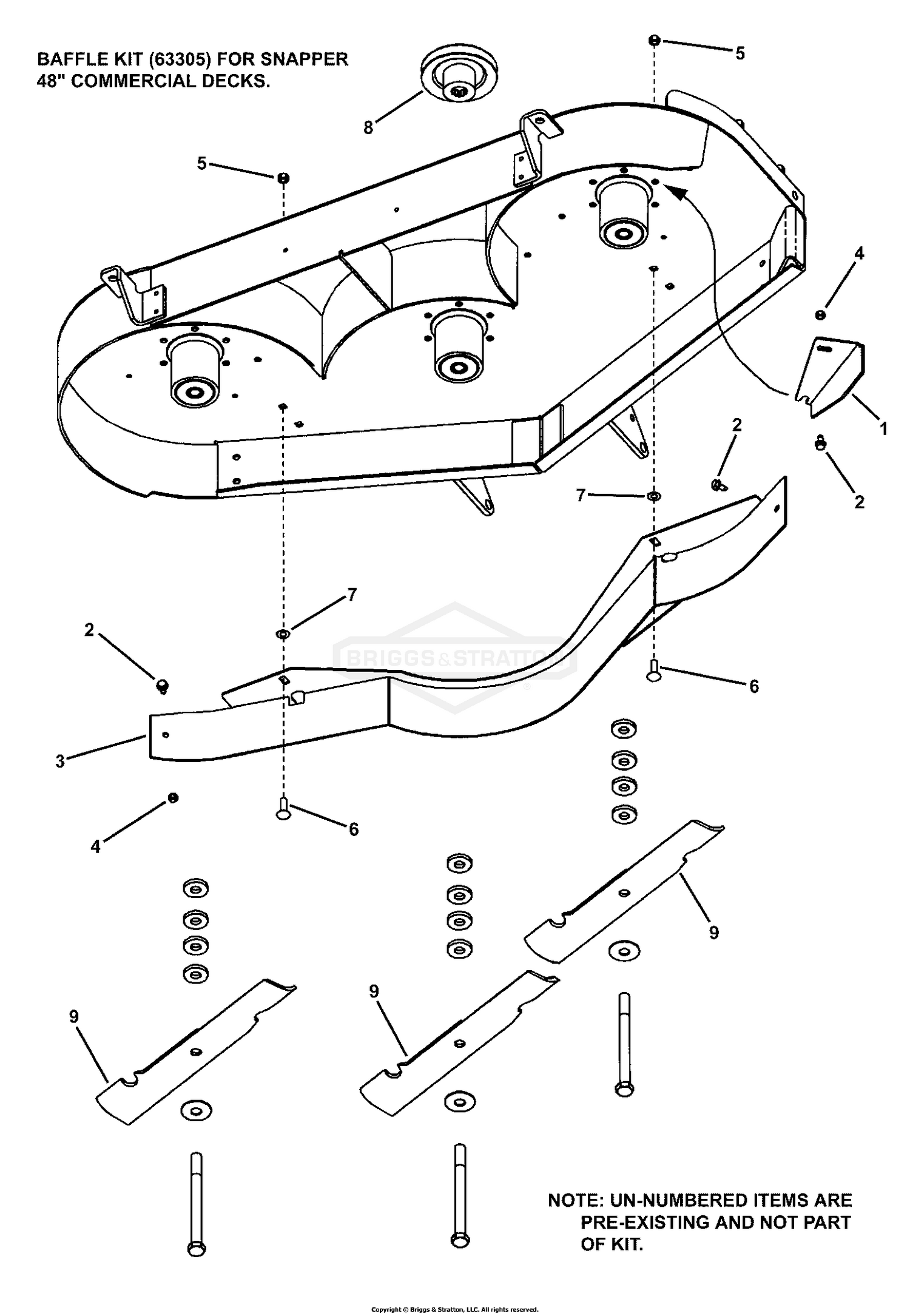 ACCESSORY, 48" Baffle Kit