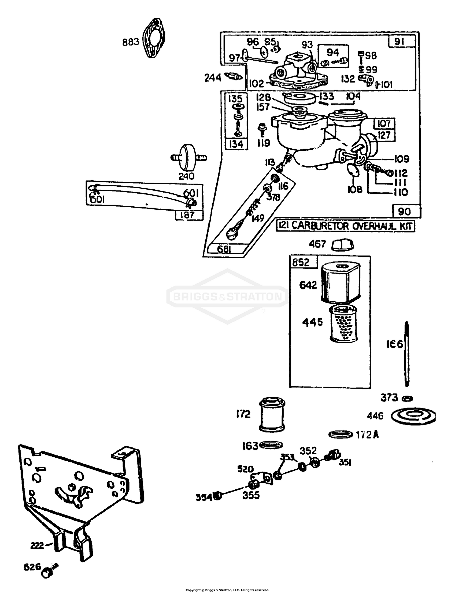 Craftsman r110 deals carburetor