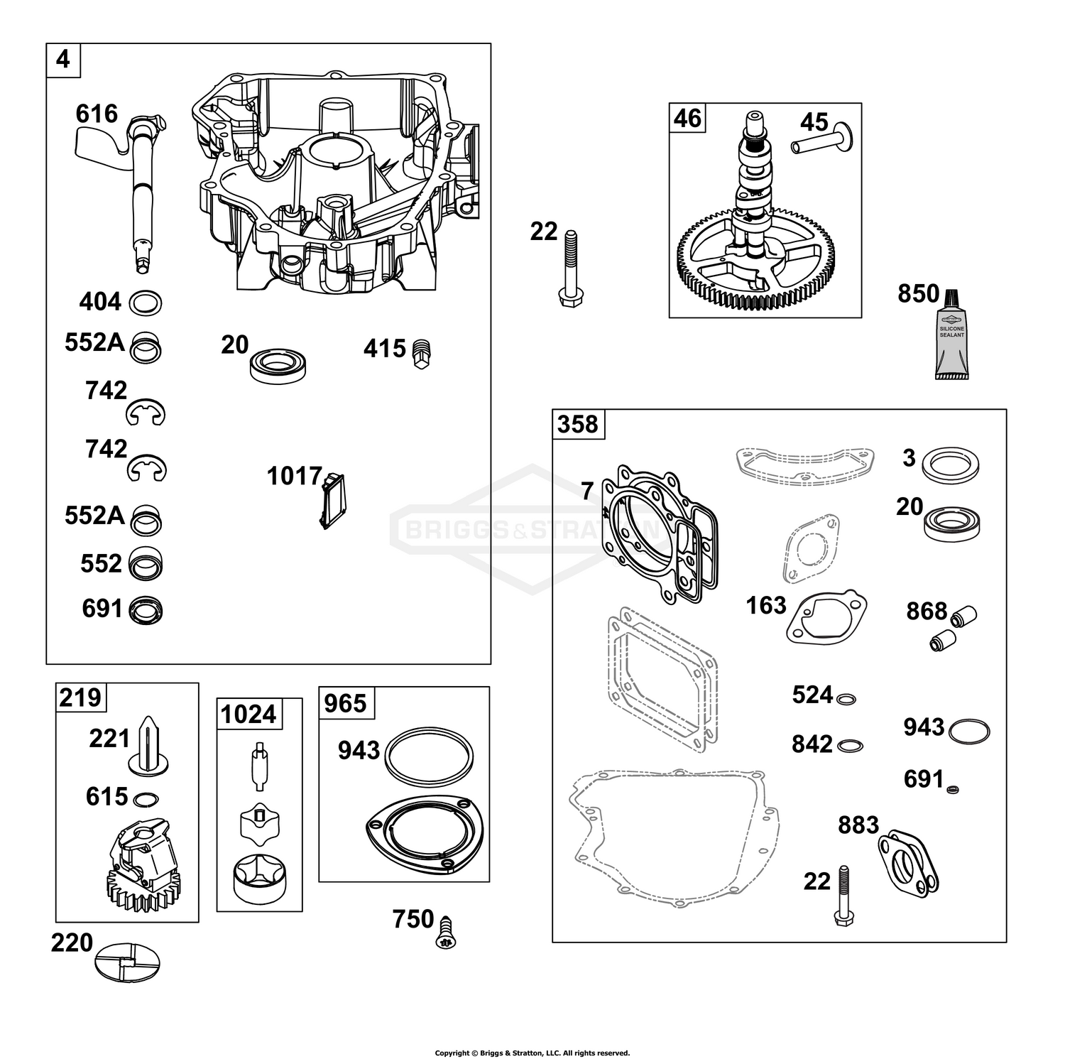Crankcase Cover/Sump Group