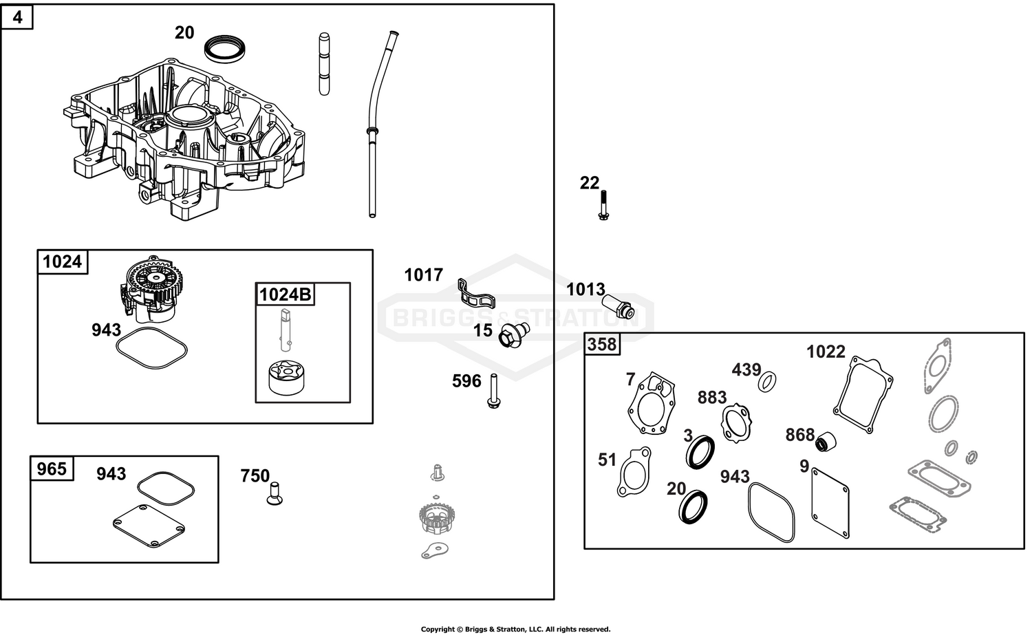 Crankcase Cover/Sump Group