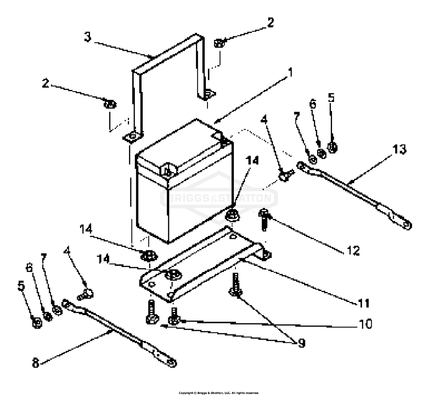 Battery Tray And Fittings