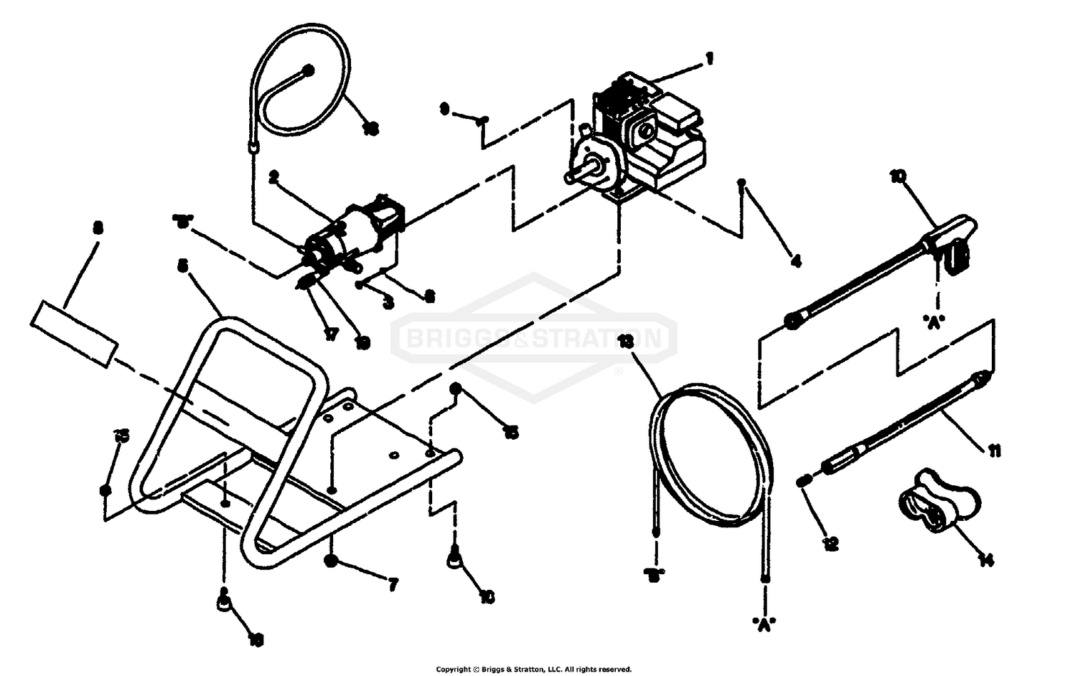 Pressure Washer And Cradle - No. 93211
