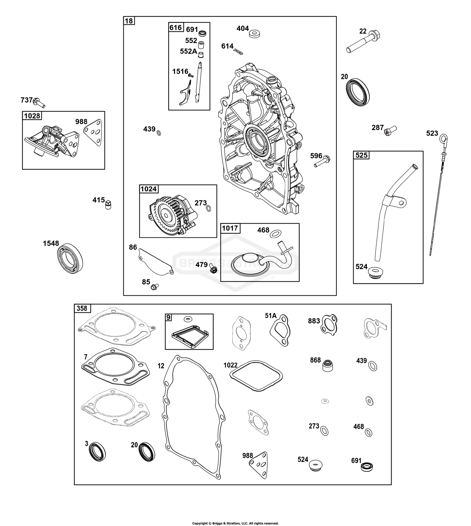 Crankcase Cover/Sump Group