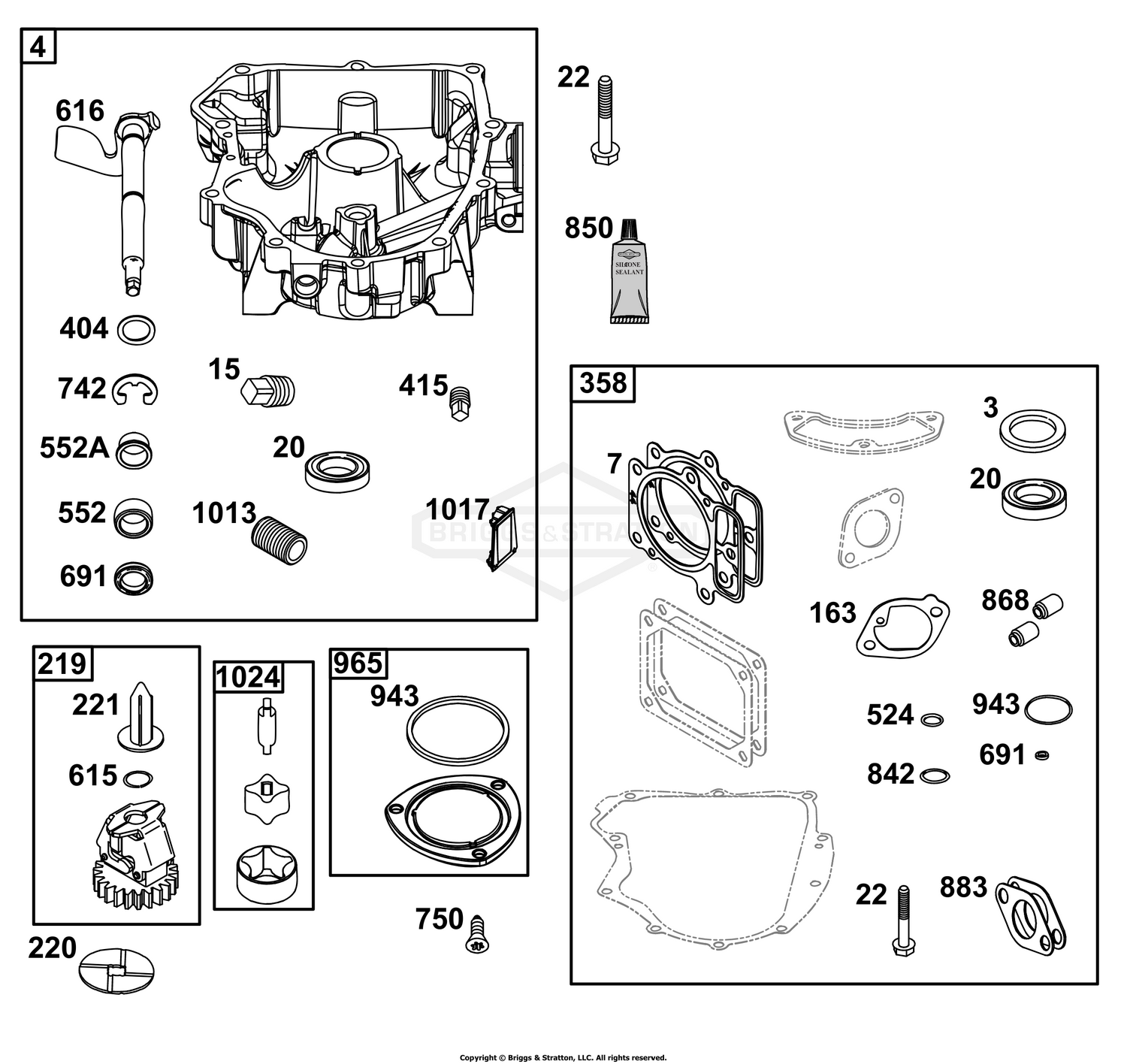 Crankcase Cover/Sump Group