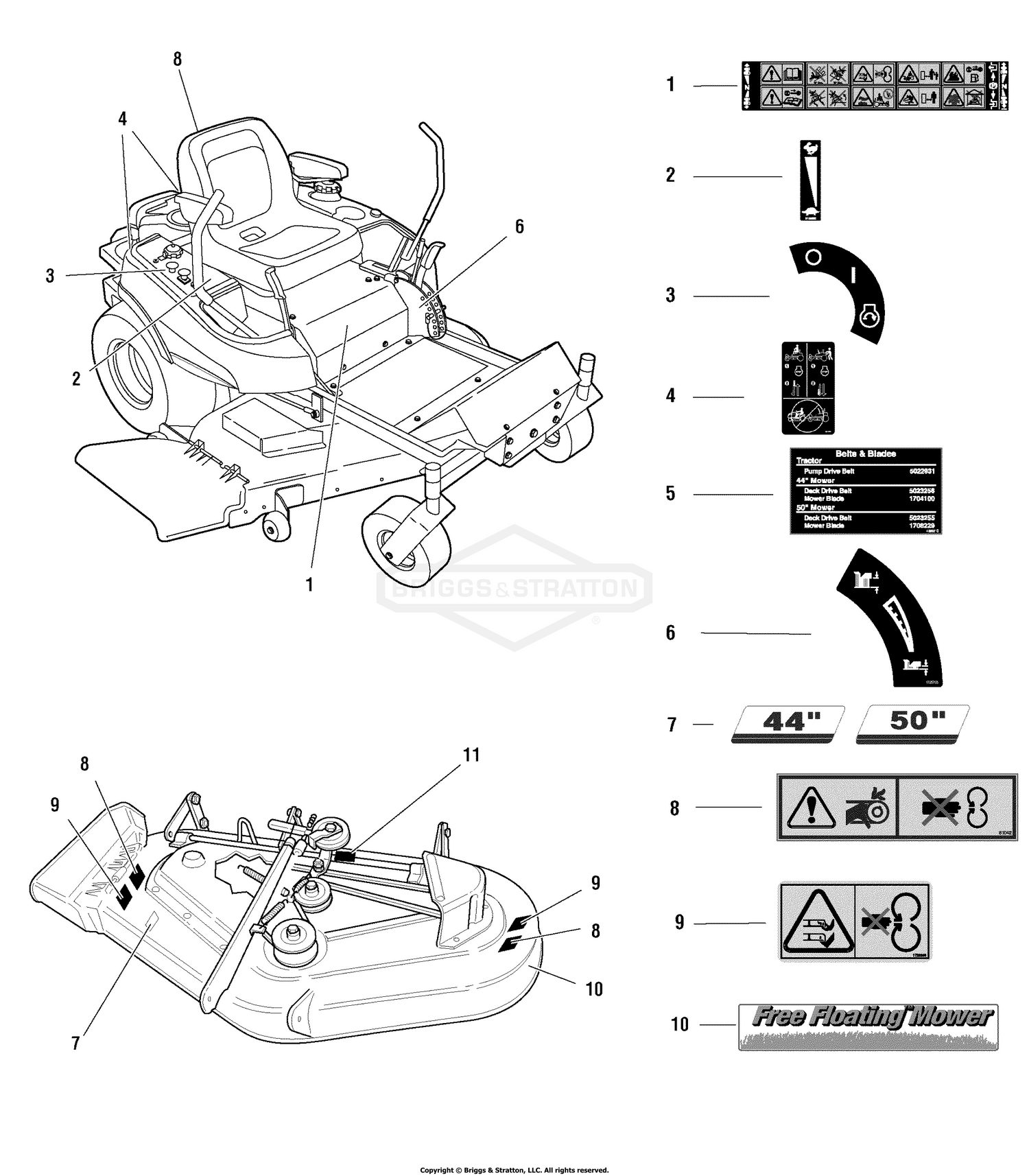 Decal Group - Safety & Common (355Z & 360Z Export Models)