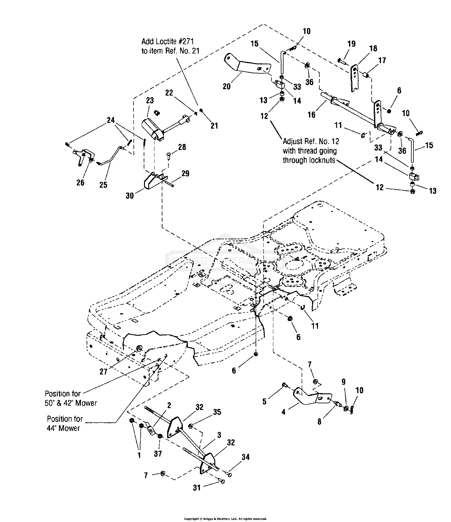 Mower Lift Group (50" Deck)