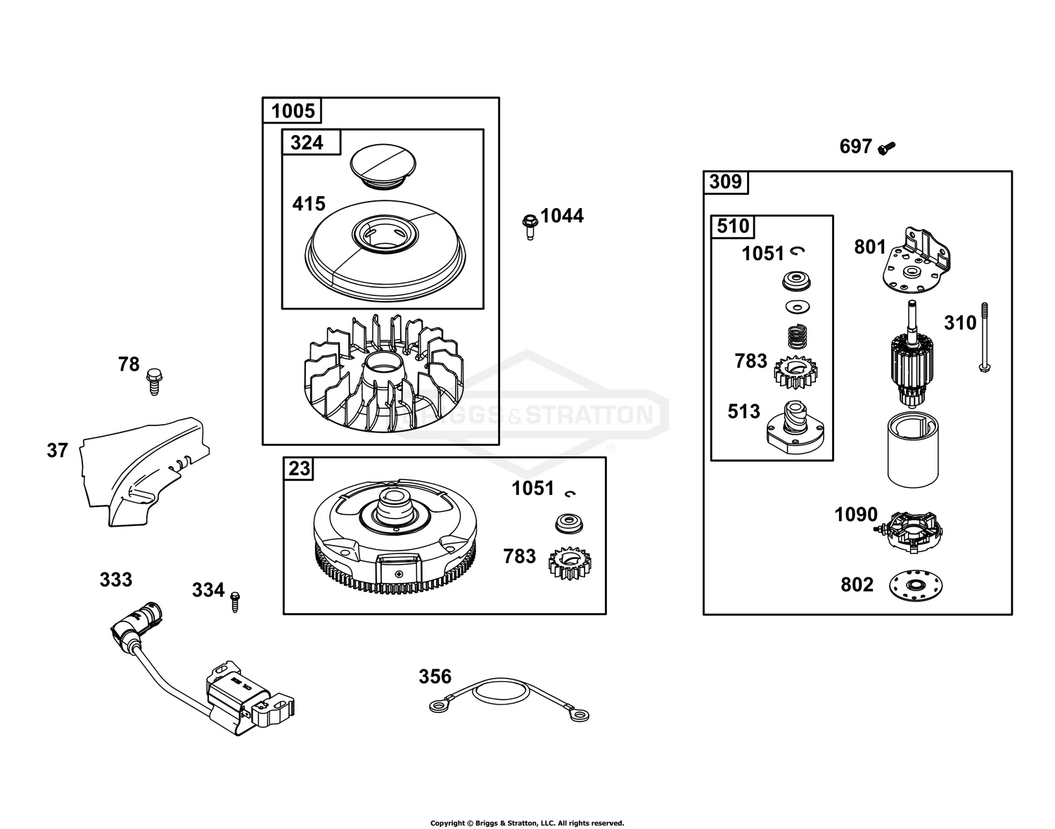 Flywheel, Ignition, and Starter Group