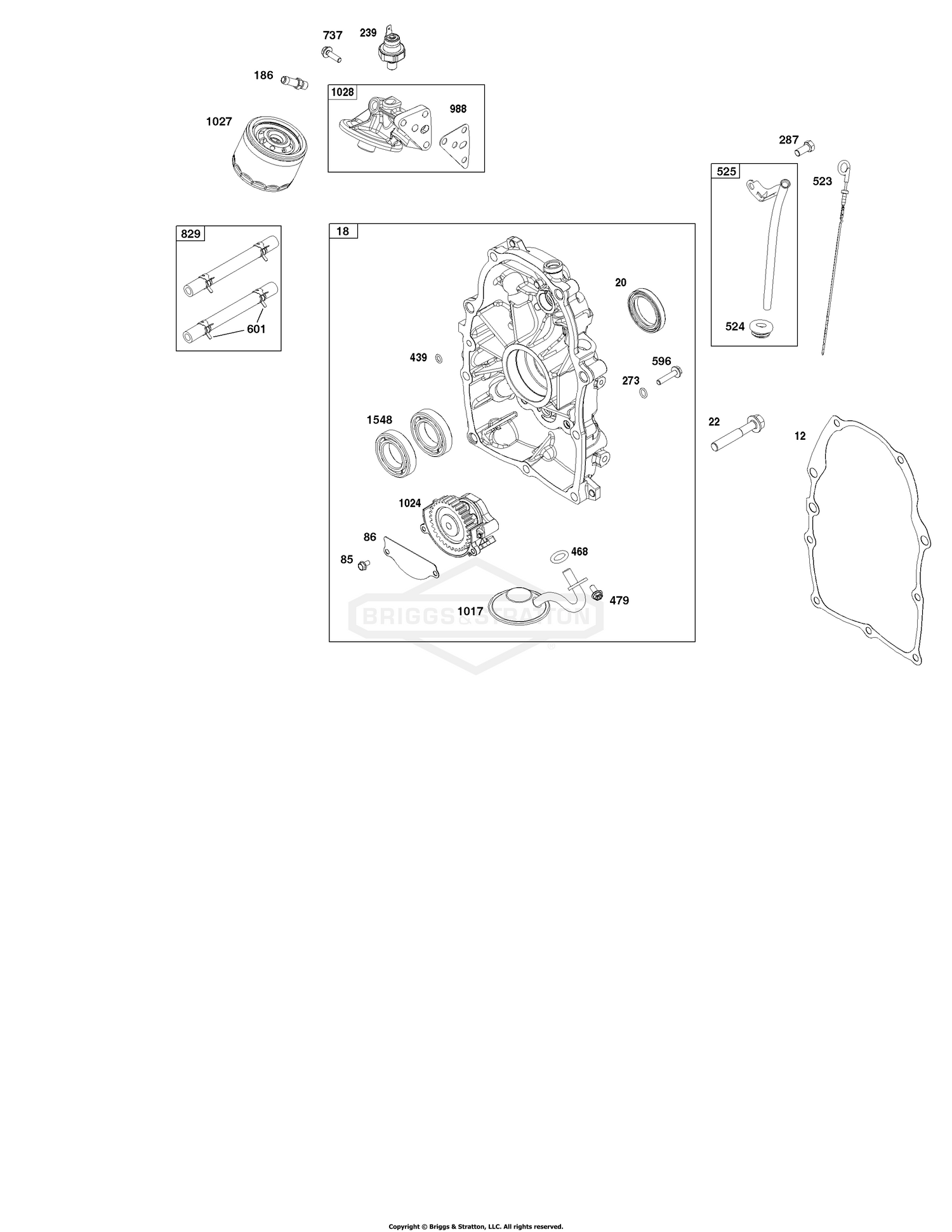 Crankcase Cover and Lubrication Group