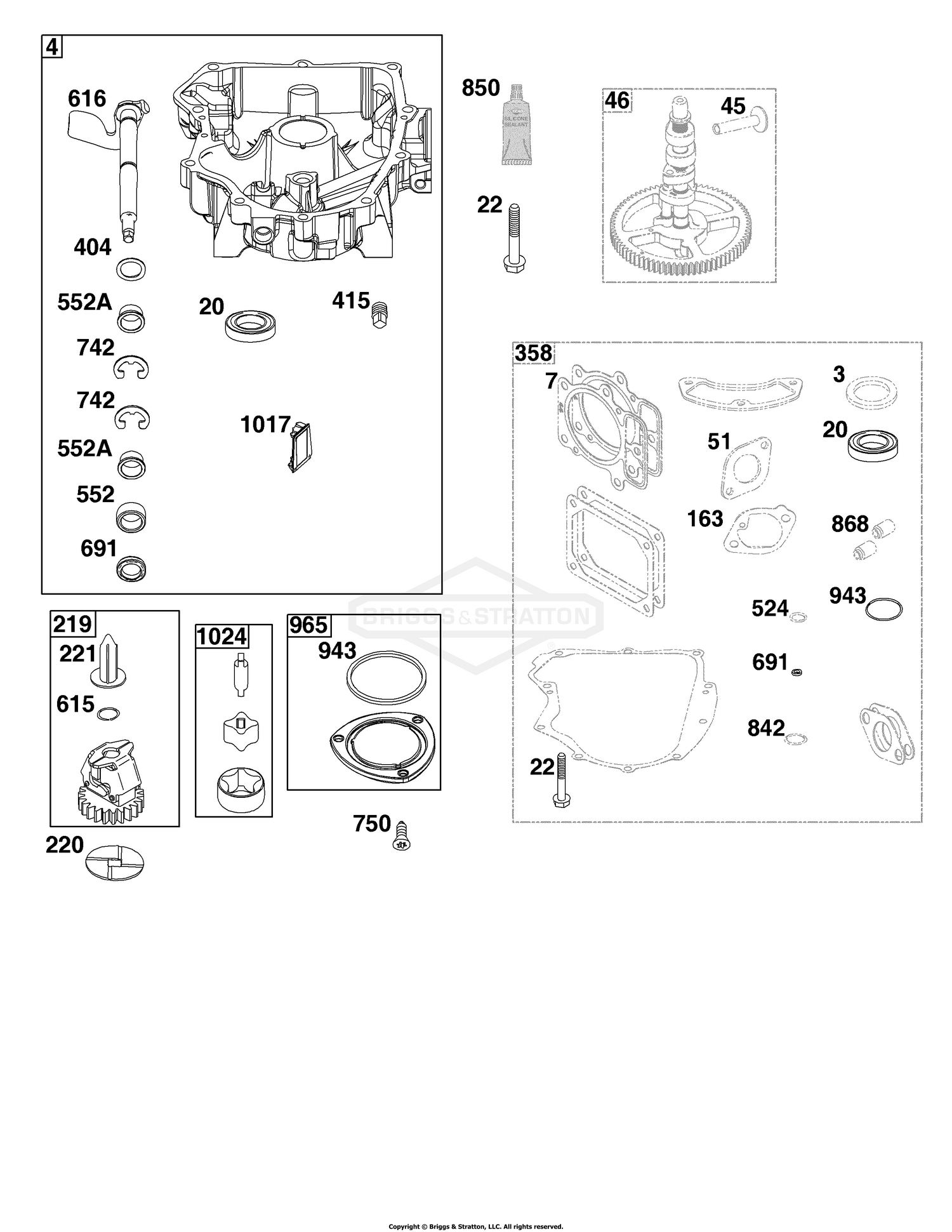 Crankcase Cover/Sump Group