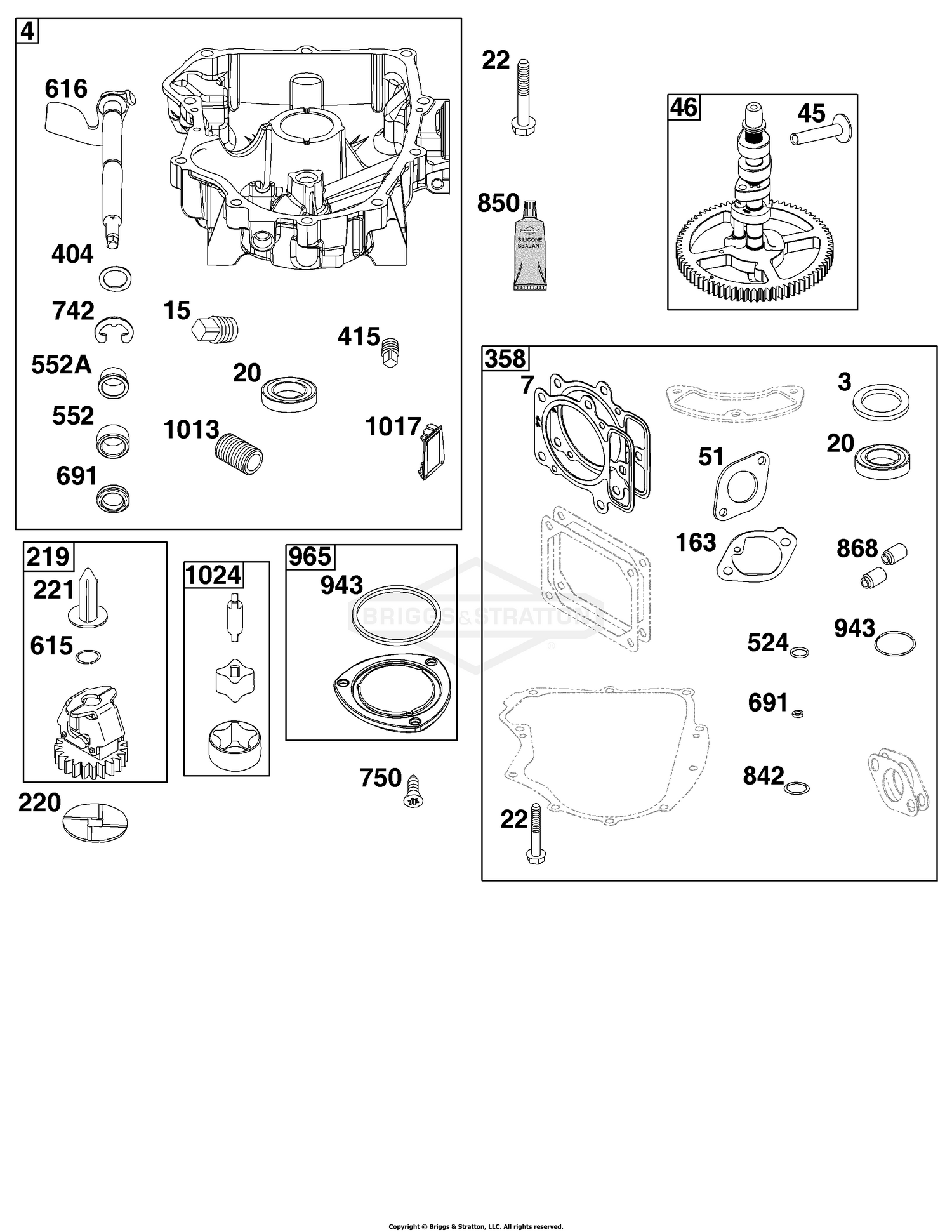 Crankcase Cover/Sump Group