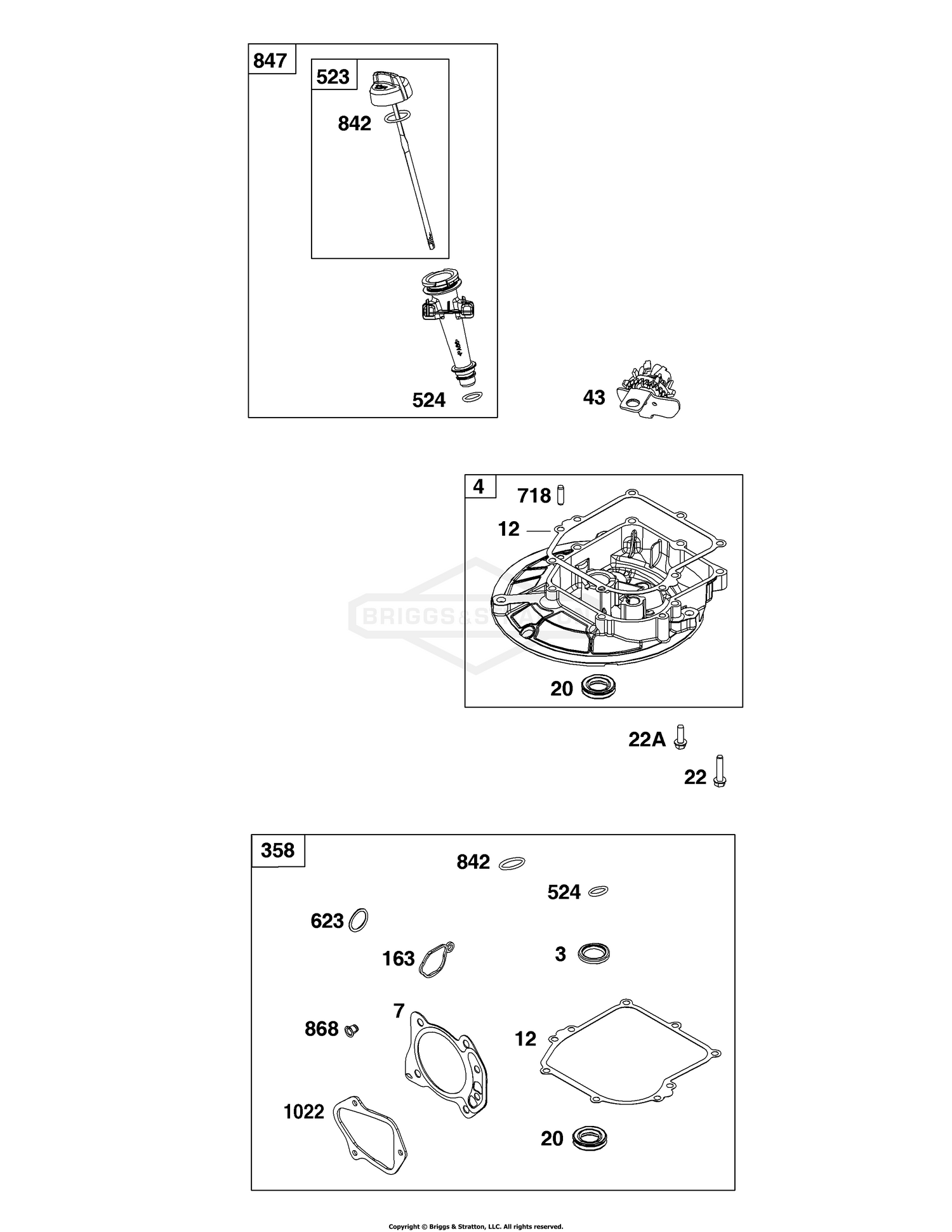 Crankcase/Sump and Lubrication Group
