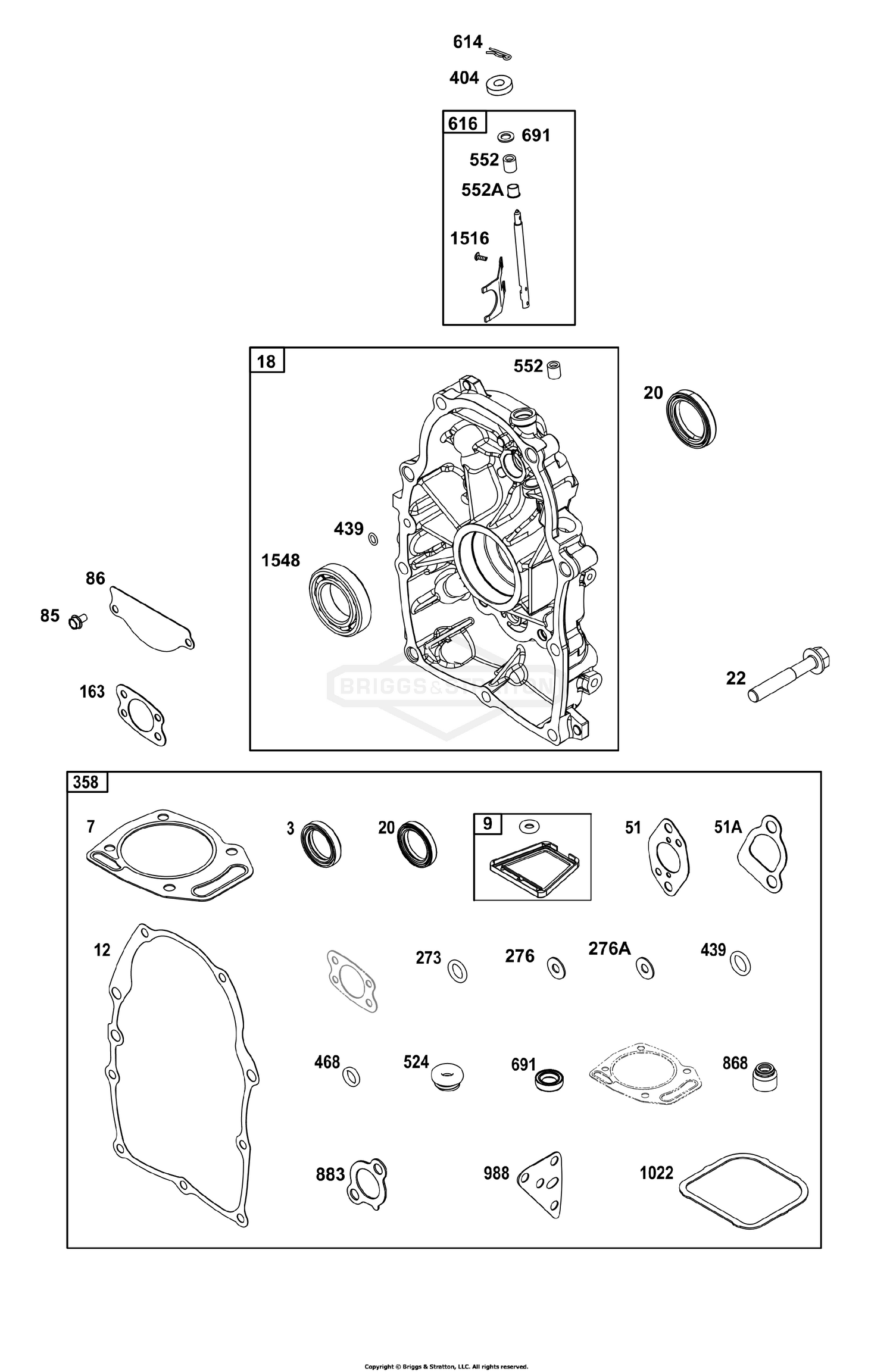 Crankcase Cover/Sump Group