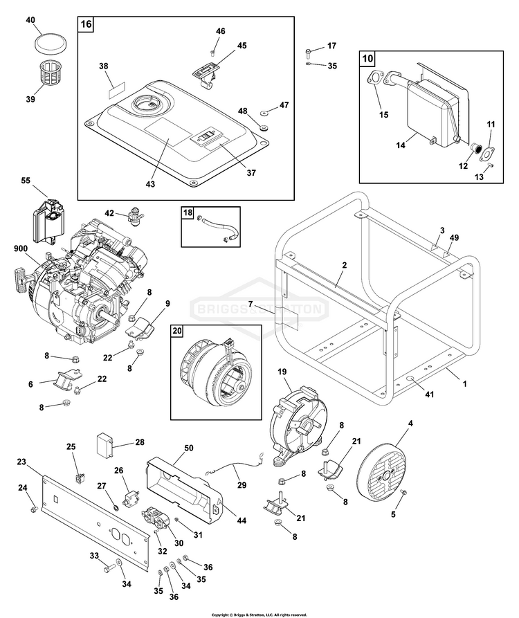 Briggs & Stratton 030646-00 - 1,150 Watt Powerboss (la) - Partswarehouse