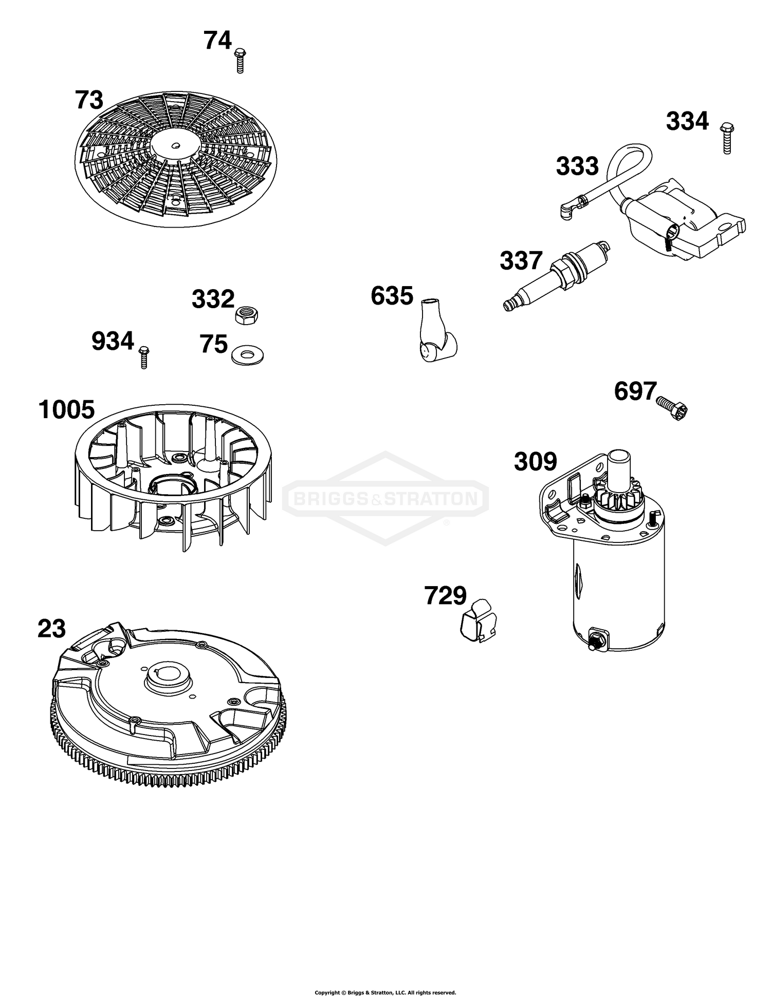 Flywheel, Ignition, and Starter Group