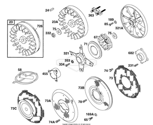 Briggs and Stratton 252413-0727-01 Flywheels