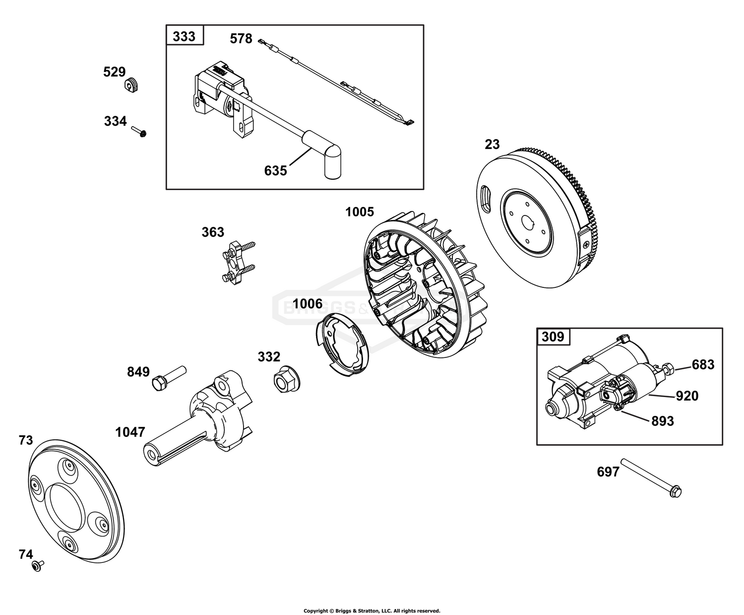 Flywheel, Ignition, and Starter Group