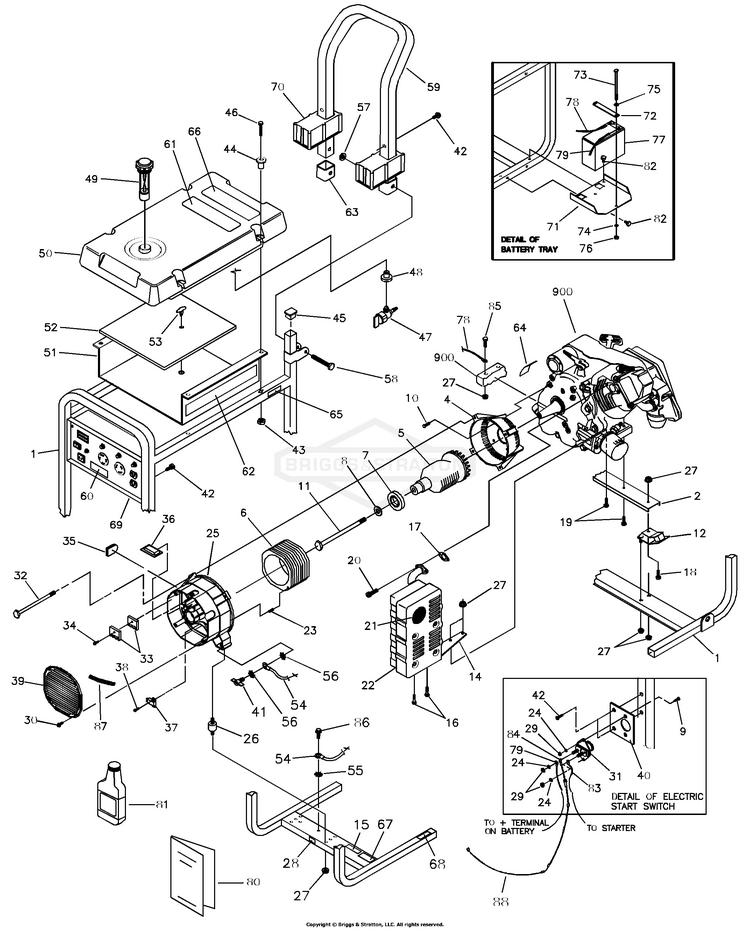 Briggs & Stratton 1525-0 - 580.329120, 4,200 Watt Craftsman ...