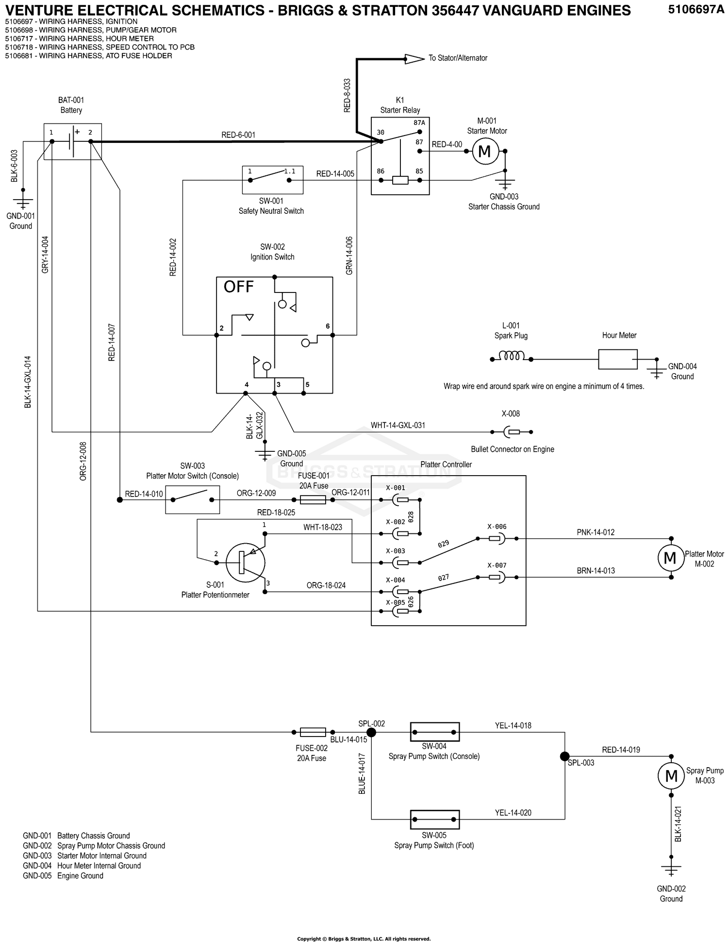 Electrical Schematic - Charging Circuit